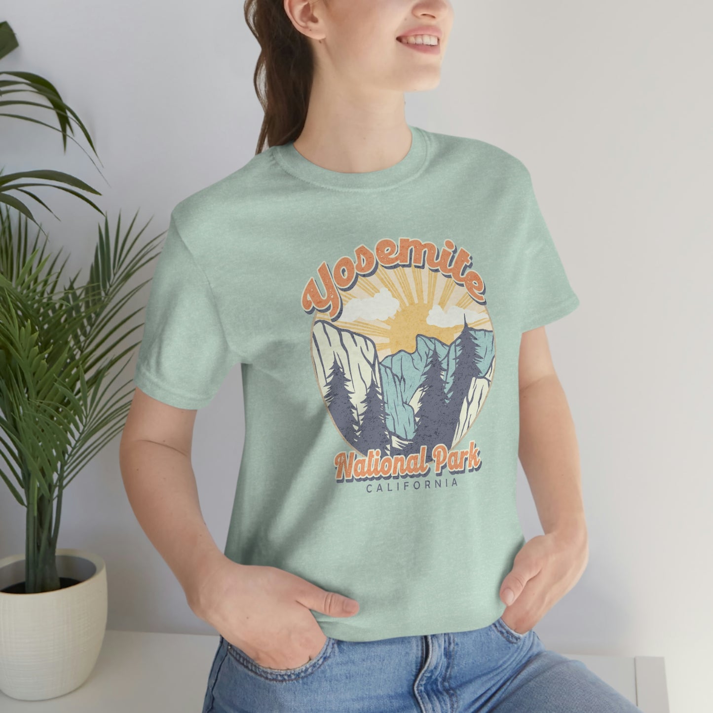 "Yosemite National Park" Bella Canvas Short Sleeve Tee