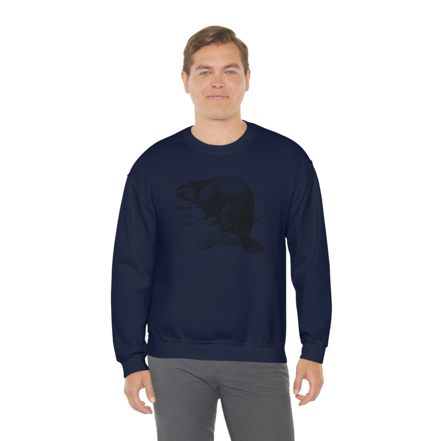 "Dam it" Gildan Graphic Crewneck Sweatshirt