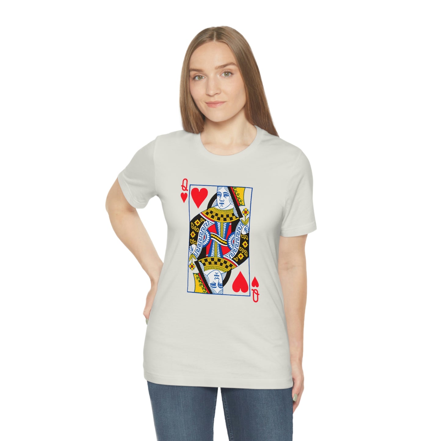 "Queen of Hearts" Unisex Jersey Short Sleeve Tee