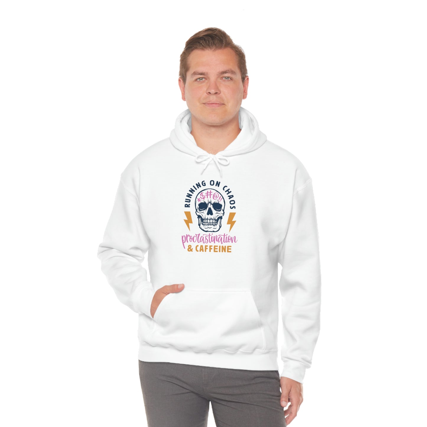 "Chaos and Caffeine" Unisex Heavy Blend™ Hooded Sweatshirt