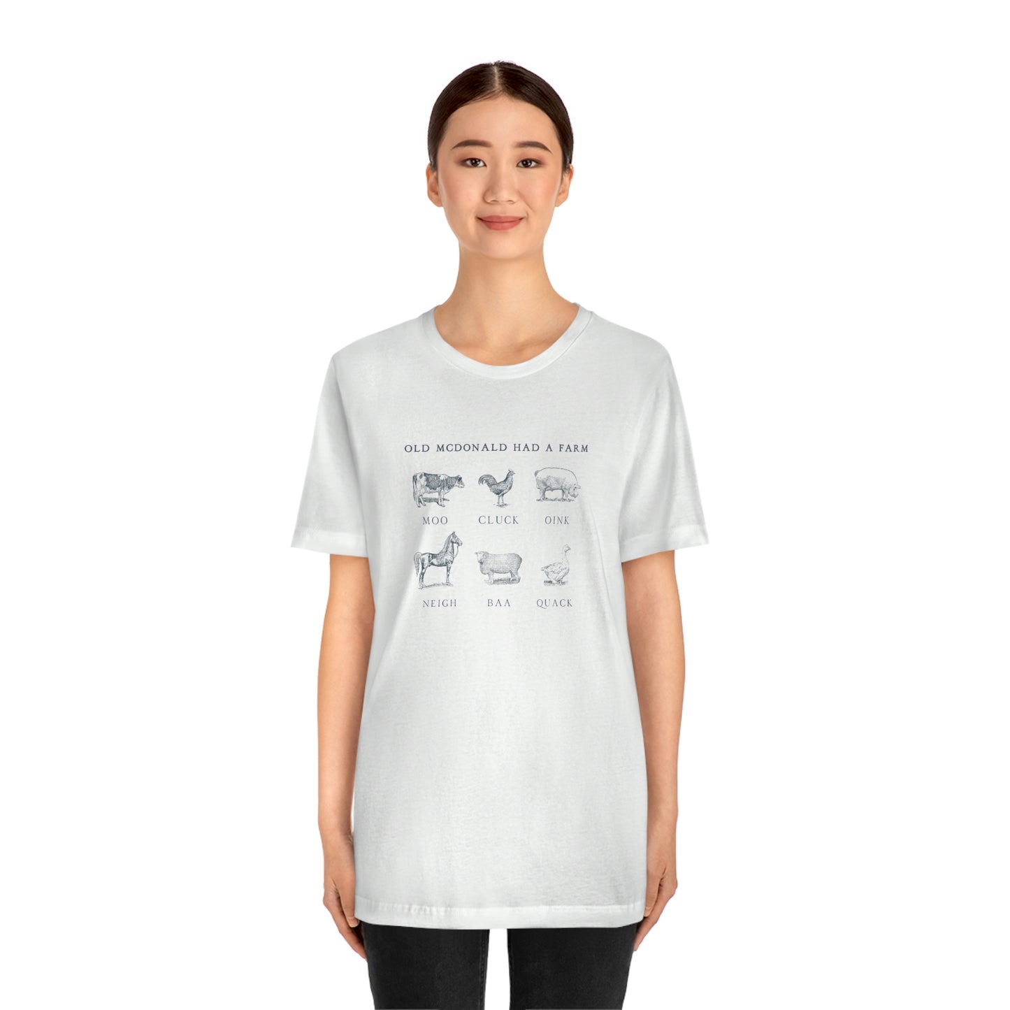 "Old McDonald Tee" Unisex Jersey Short Sleeve Tee (Bella Canvas 3001)