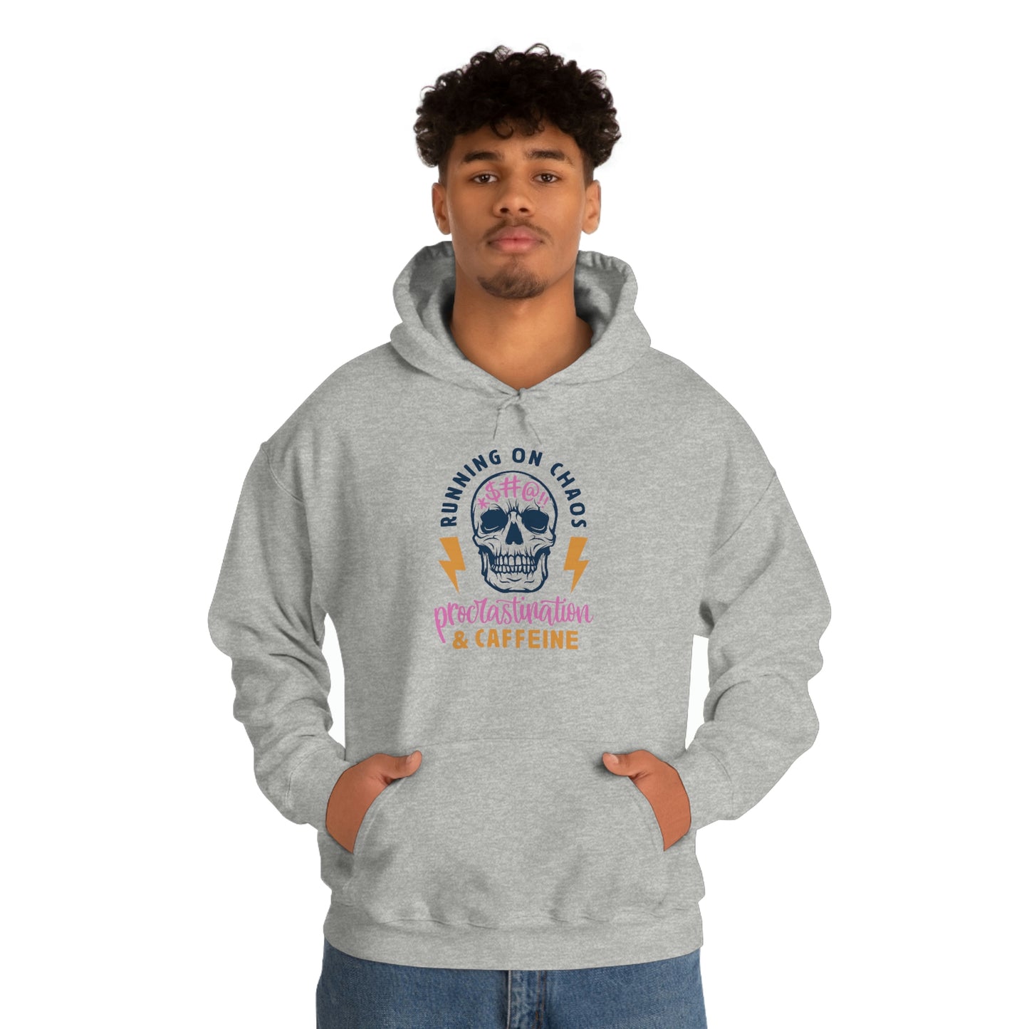 "Chaos and Caffeine" Unisex Heavy Blend™ Hooded Sweatshirt