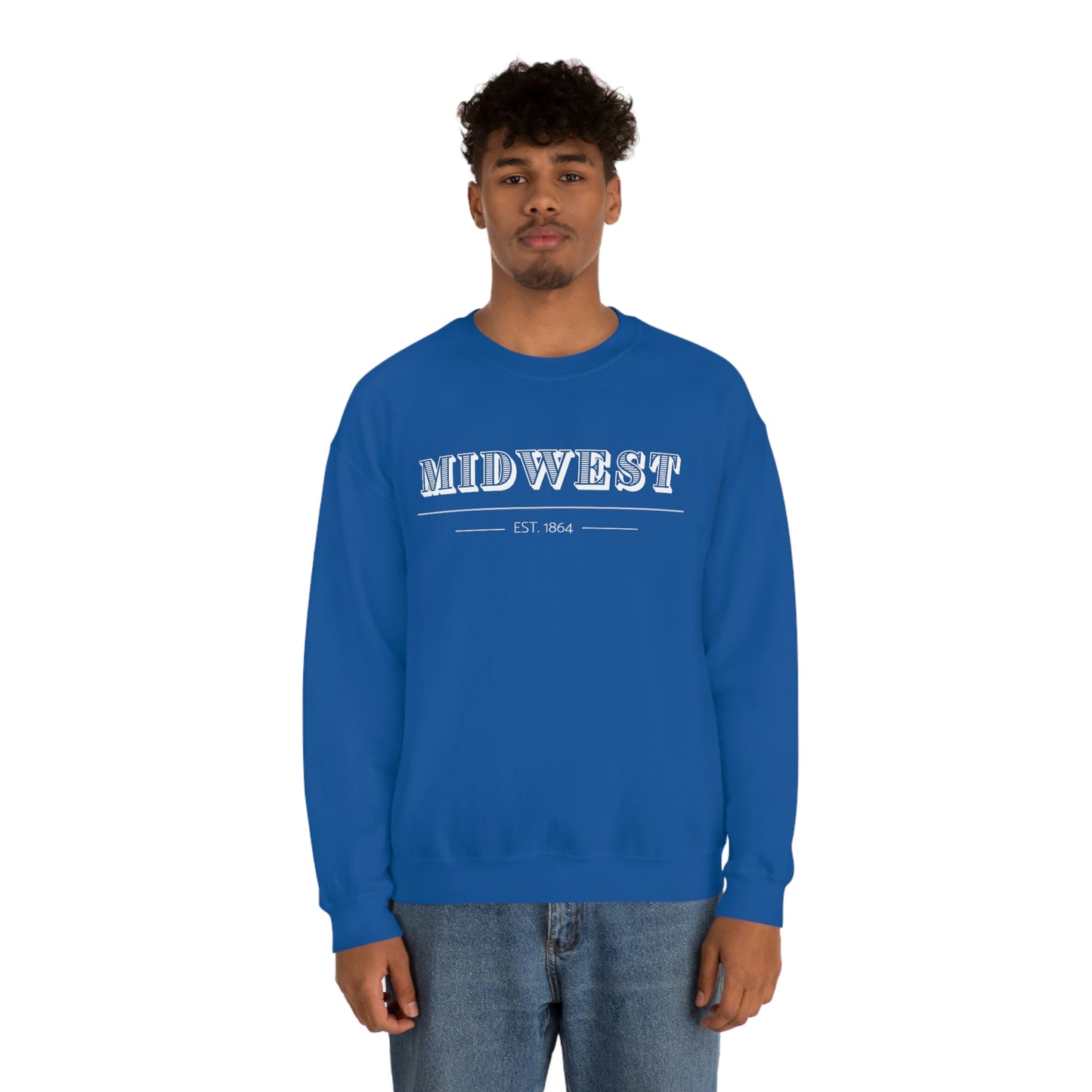 "Midwest" Unisex Heavy Blend™ Crewneck Sweatshirt