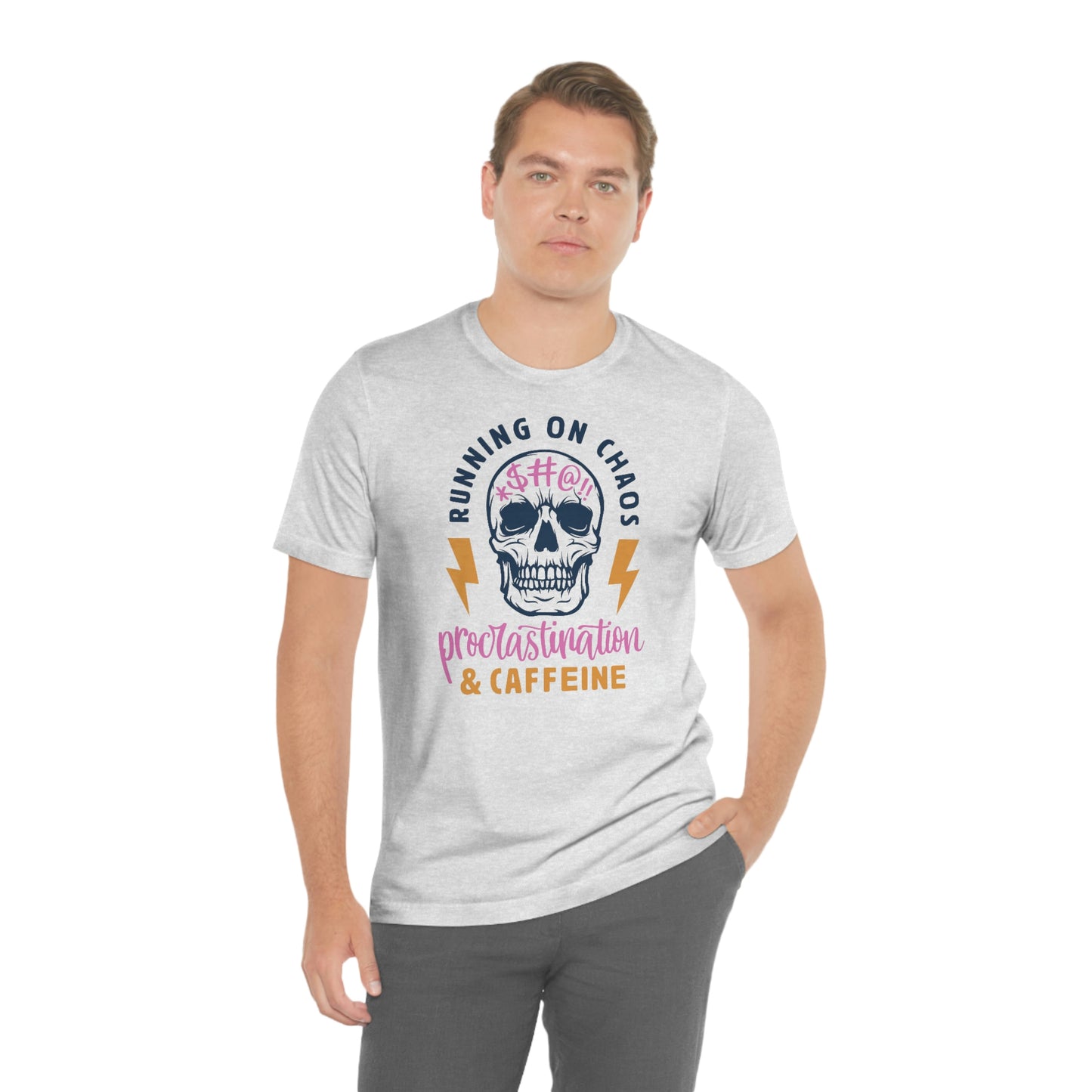 "Chaos and Caffeine" Unisex Jersey Short Sleeve Tee