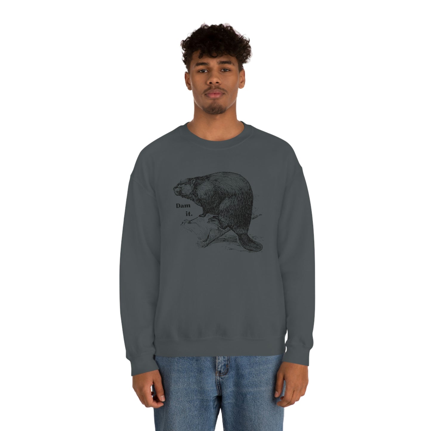 "Dam it" Gildan Graphic Crewneck Sweatshirt