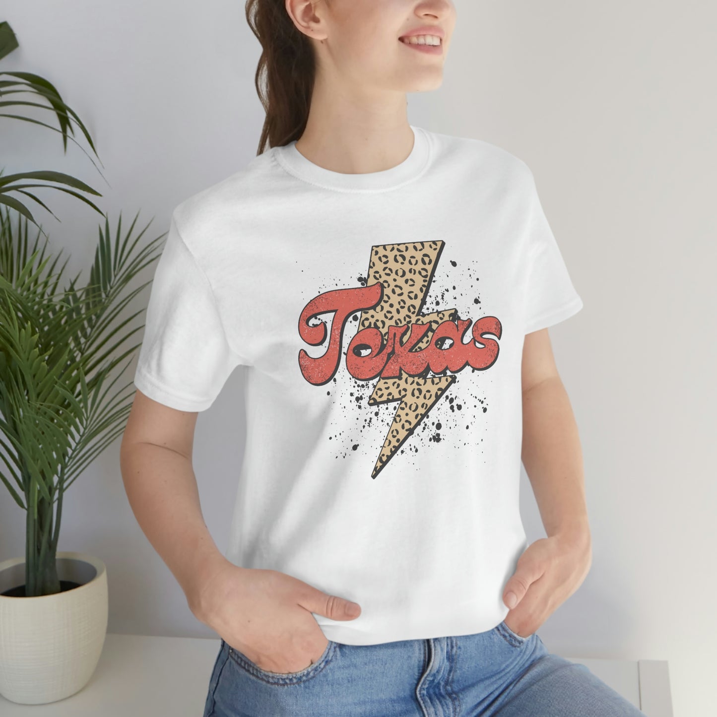 "Texas" Unisex Jersey Short Sleeve Tee (Bella Canvas 3001)