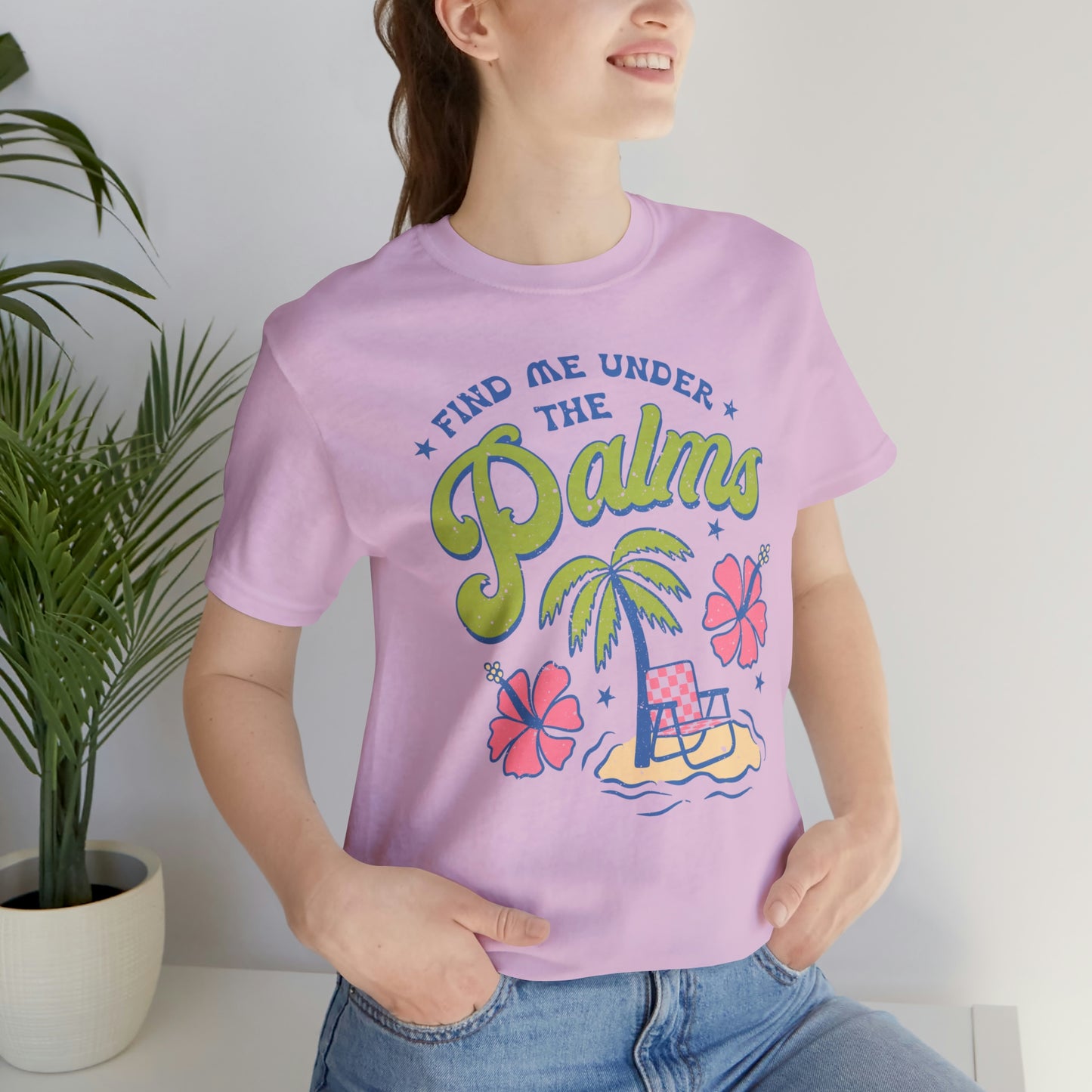 "Find Me Under the Palms" Bella Canvas Short Sleeve Tee