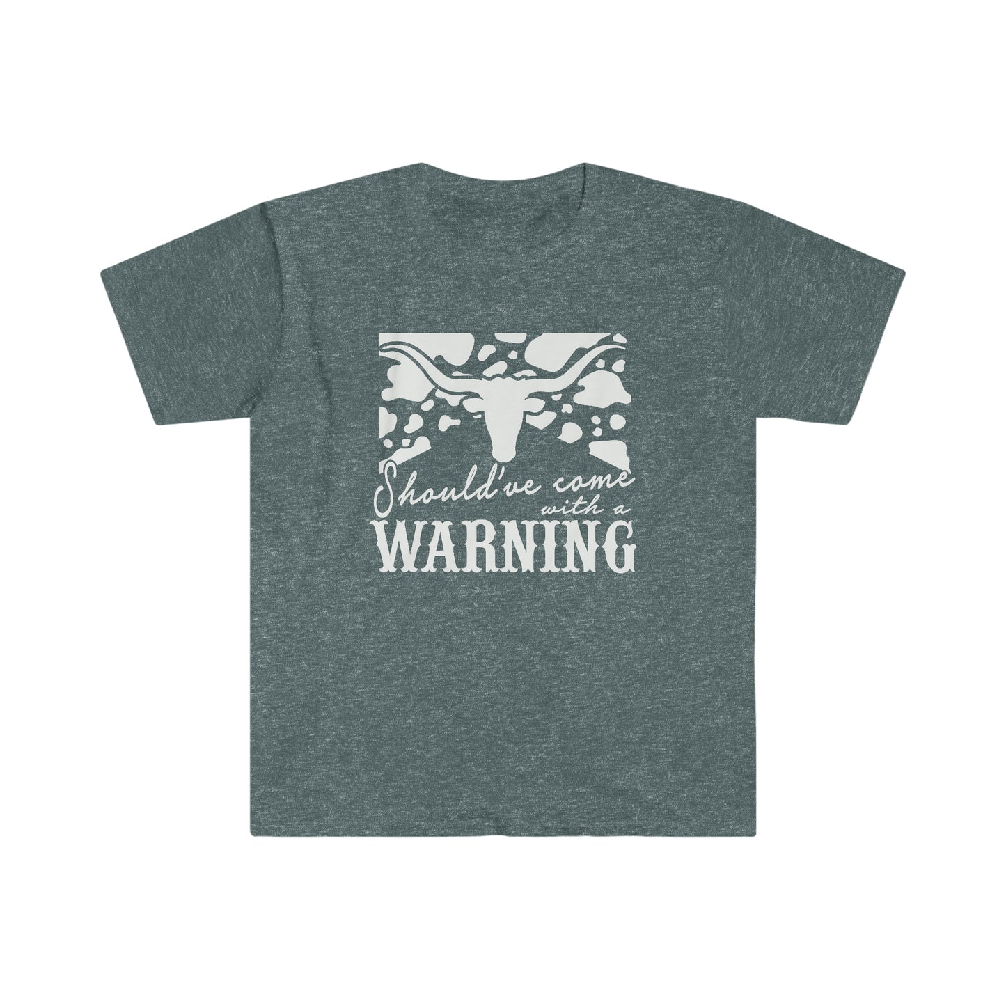 "Should've Come with a Warning" Unisex Heavy Cotton Tee