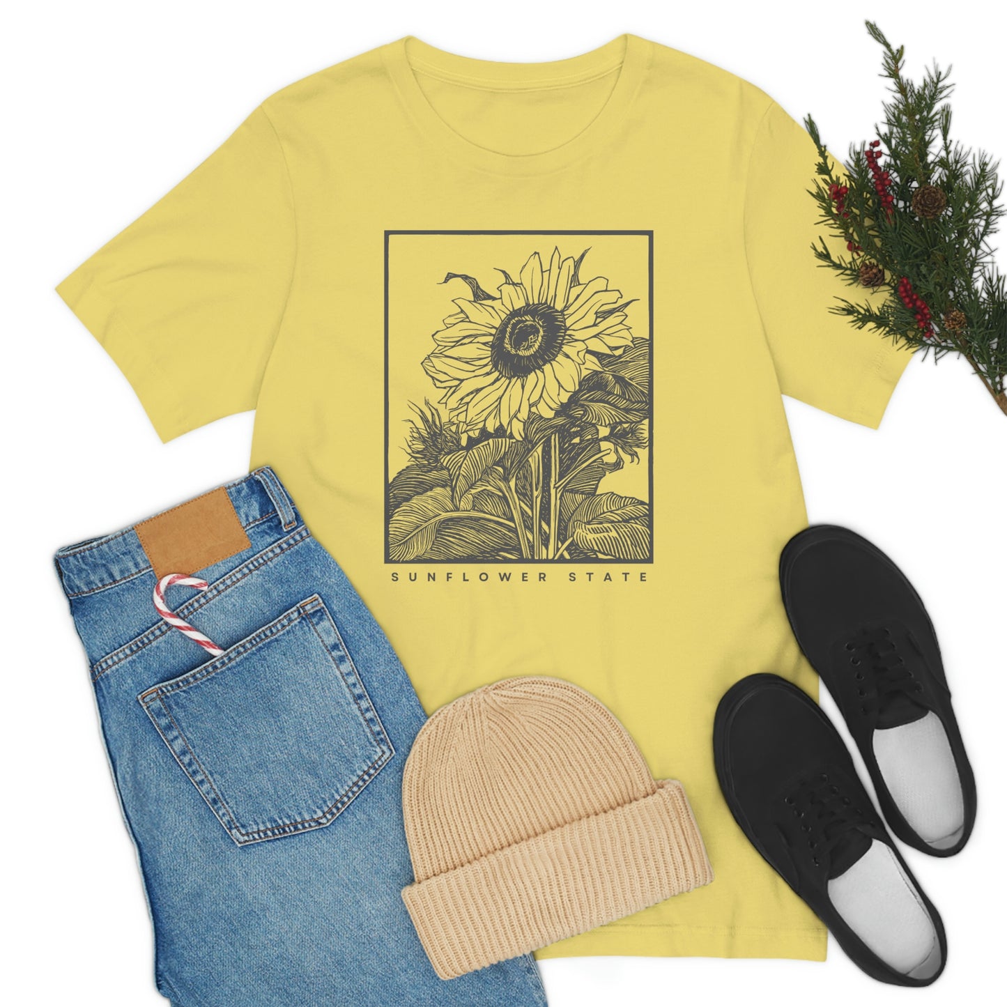 "Sunflower" Bella Canvas Unisex Jersey Short Sleeve Tee