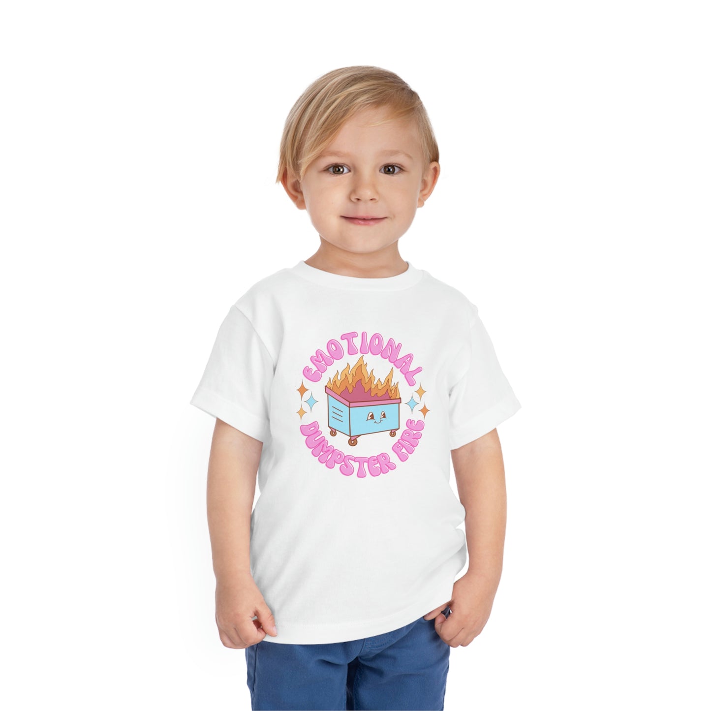 "Emotional Dumpster Fire" Toddler Short Sleeve Tee (2T-5T)