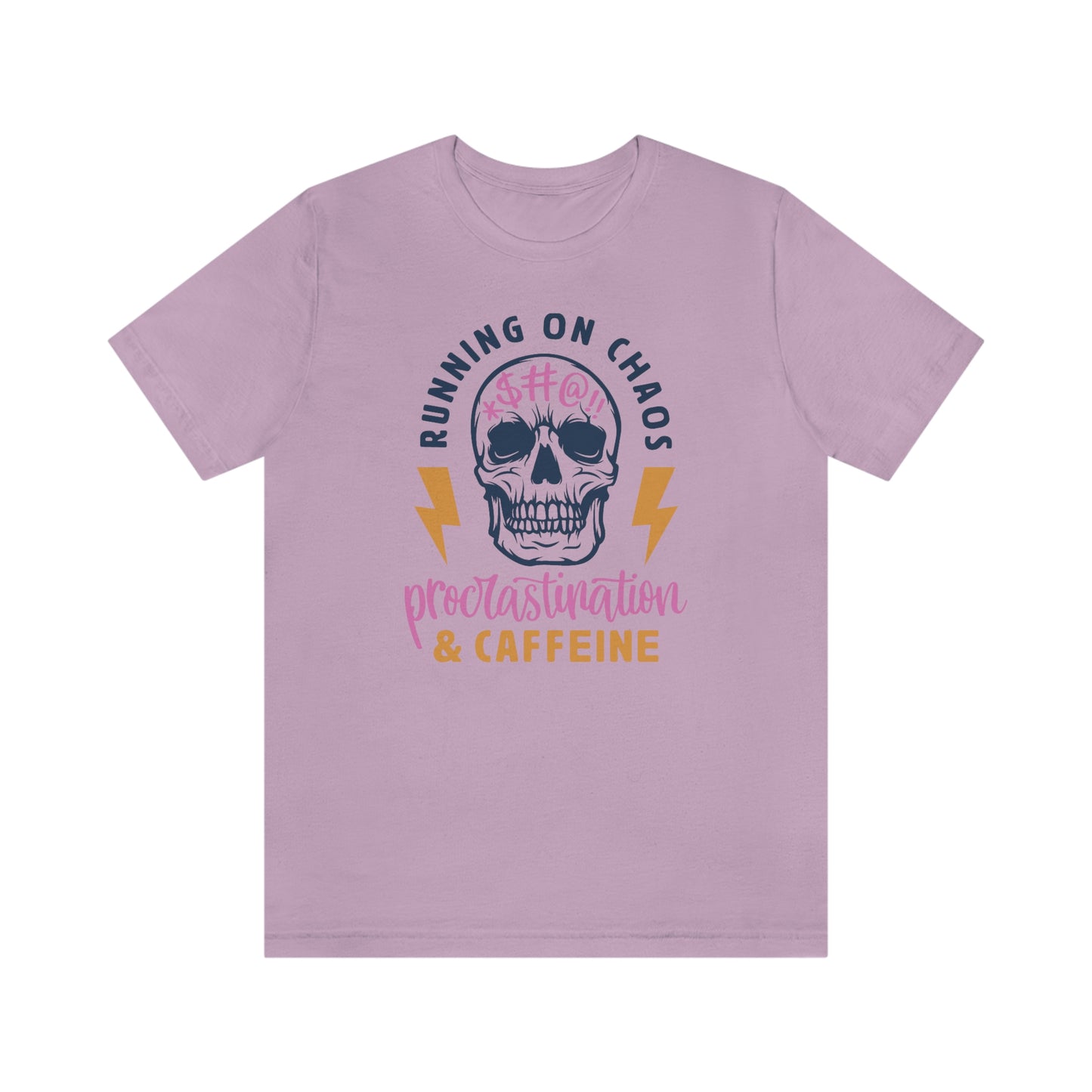 "Chaos and Caffeine" Unisex Jersey Short Sleeve Tee