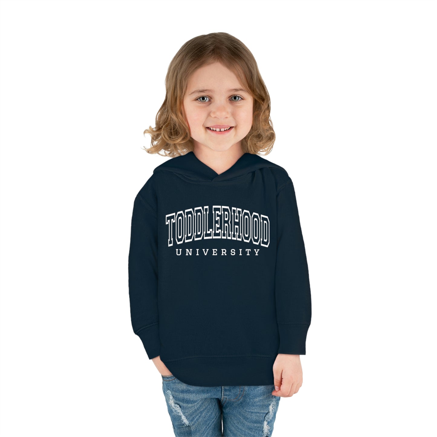 "Toddlerhood University" Toddler Pullover Fleece Hoodie (2T-6T)