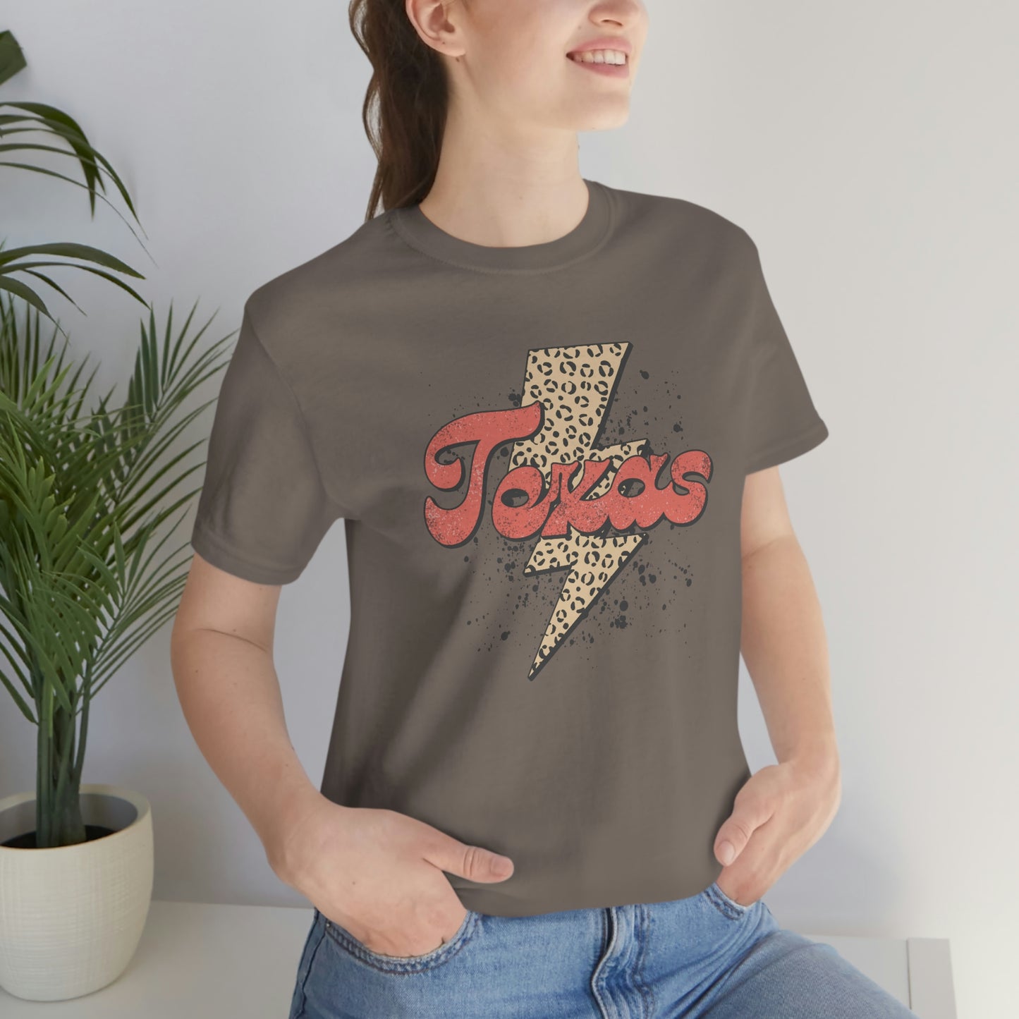 "Texas" Unisex Jersey Short Sleeve Tee (Bella Canvas 3001)