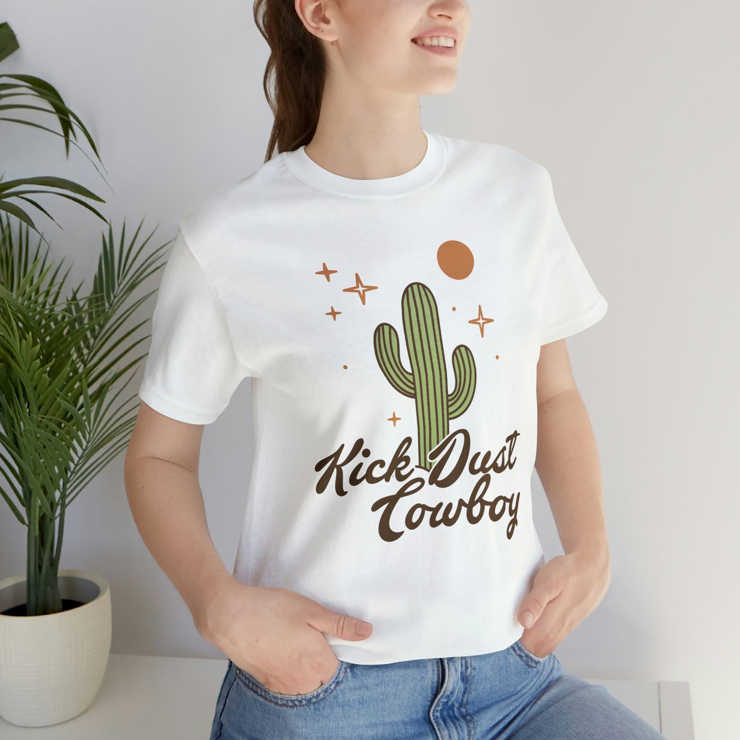 "Kick Dust Cowboy" Bella Canvas Short Sleeve Tee