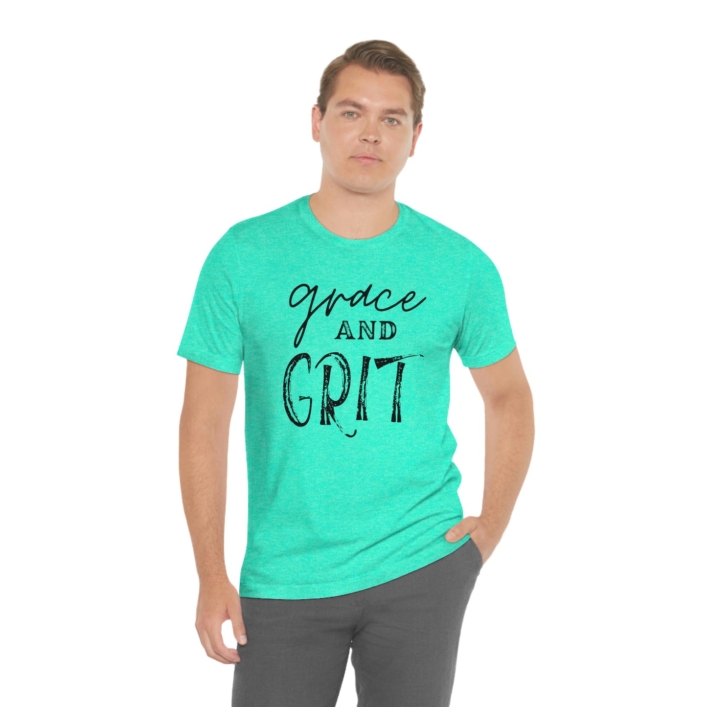 "Grace and Grit" Unisex Jersey Short Tee