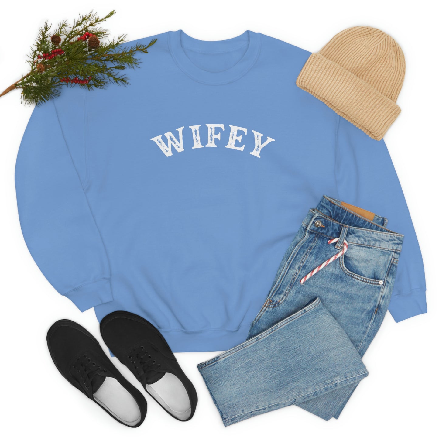 "Wifey" Unisex Heavy Blend™ Crewneck Sweatshirt