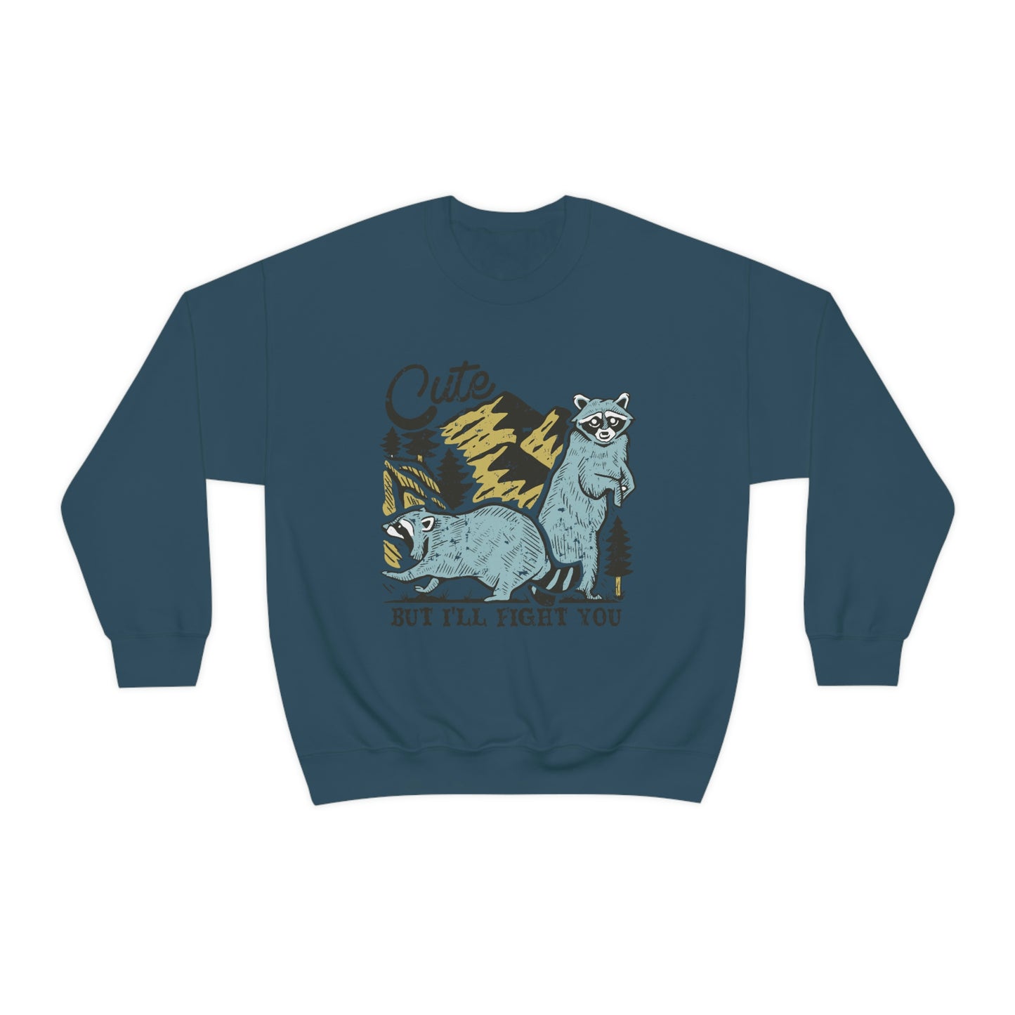 "Cute, but I'll fight you" Unisex Heavy Blend™ Crewneck Sweatshirt