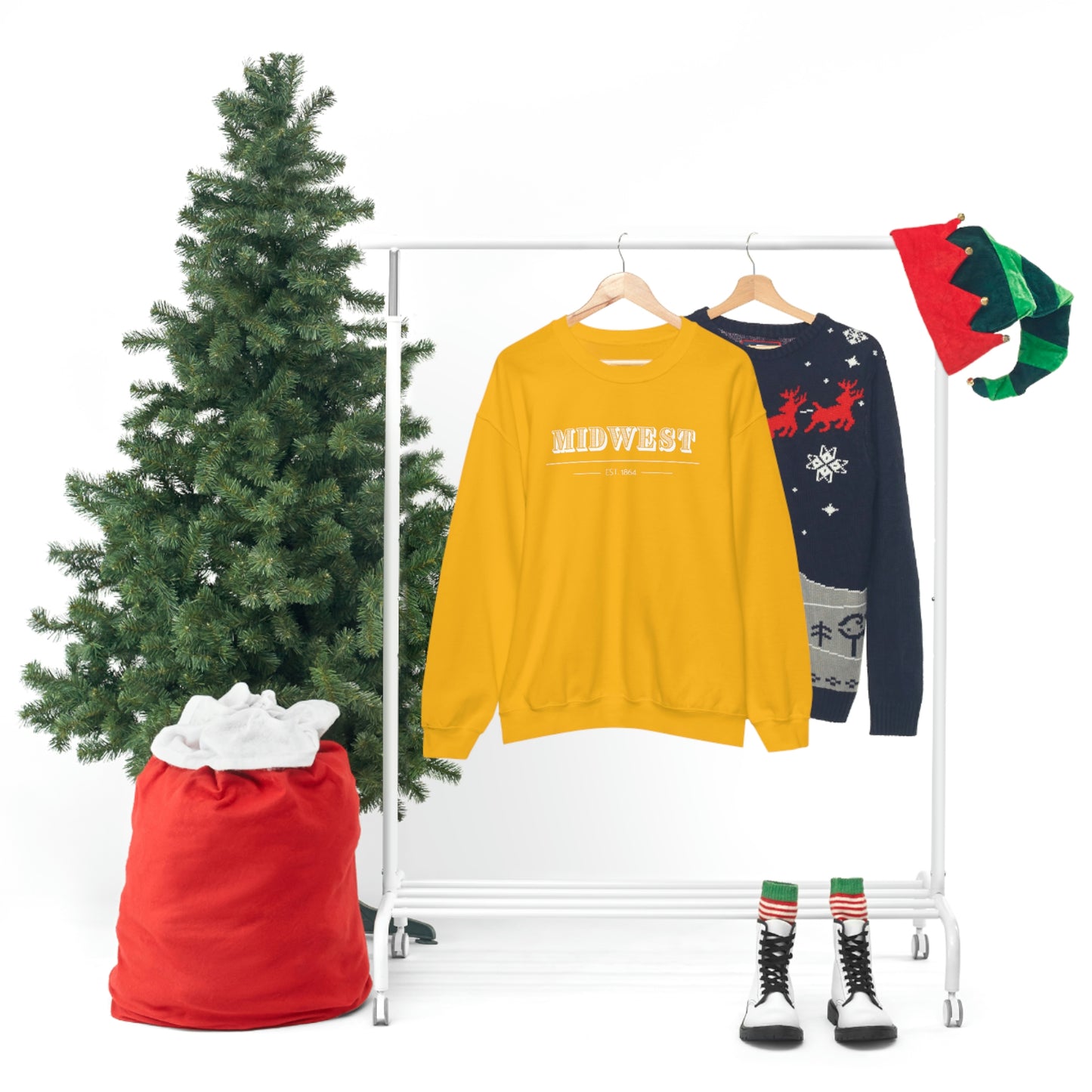 "Midwest" Unisex Heavy Blend™ Crewneck Sweatshirt