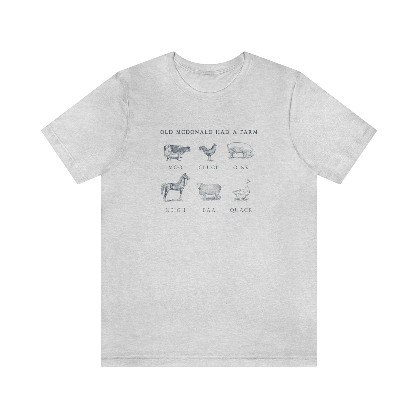 "Old McDonald Tee" Unisex Jersey Short Sleeve Tee (Bella Canvas 3001)