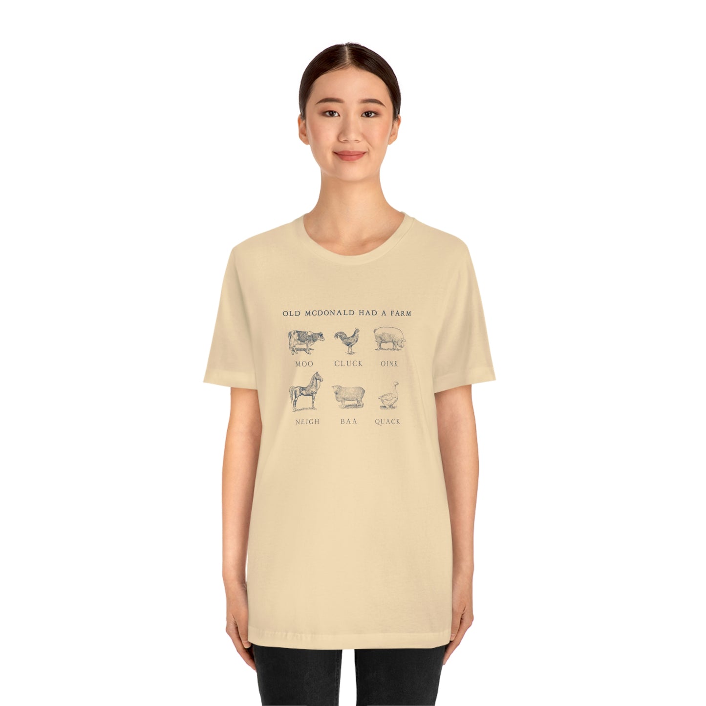 "Old McDonald Tee" Unisex Jersey Short Sleeve Tee (Bella Canvas 3001)