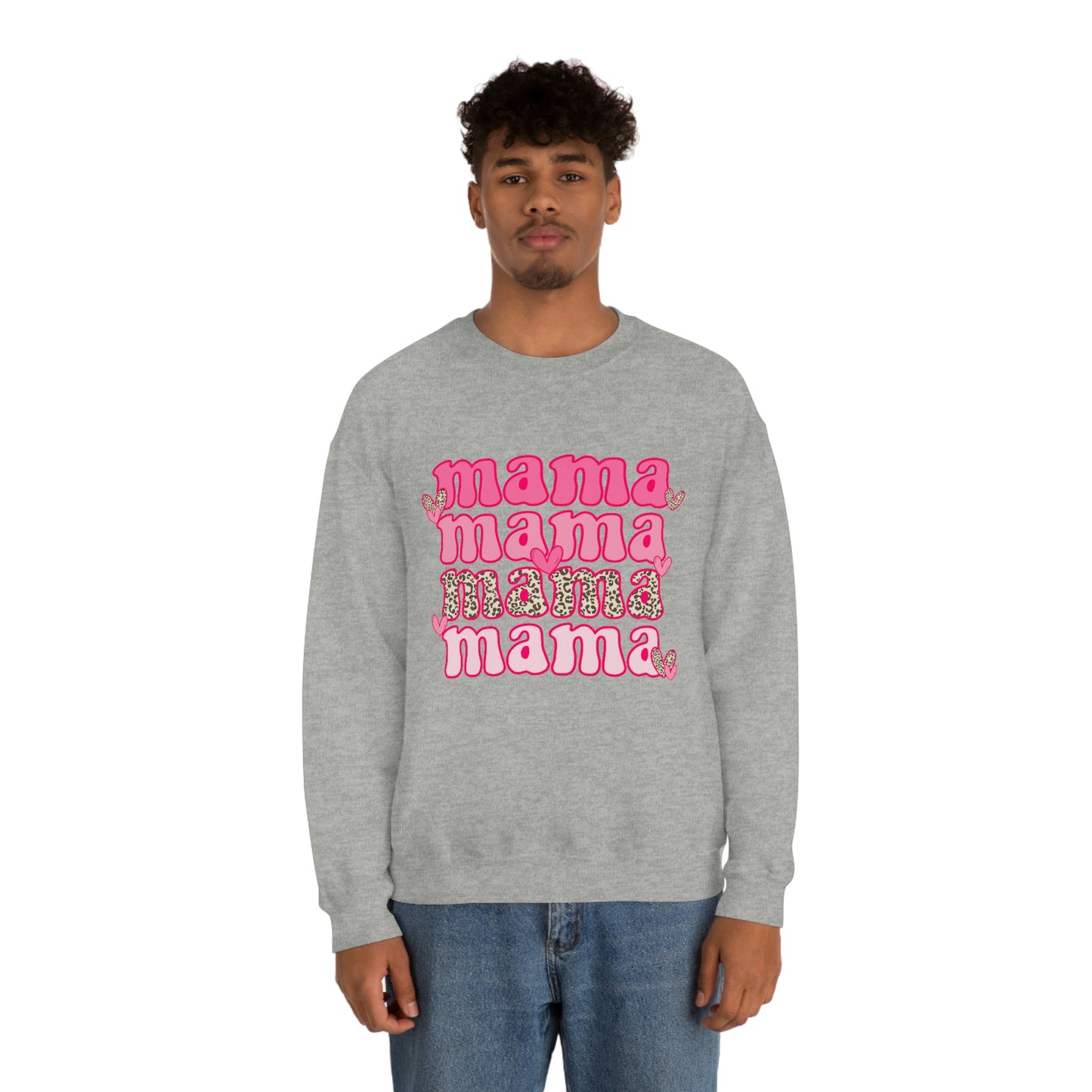 "Mama" Unisex Heavy Blend™ Crewneck Sweatshirt
