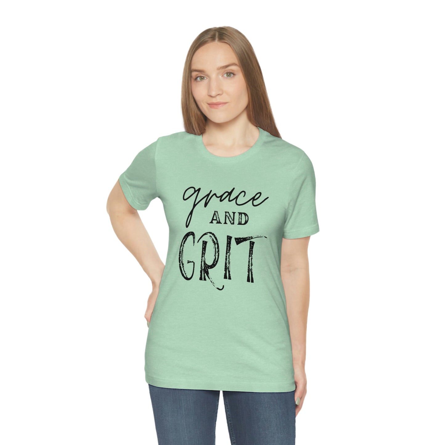 "Grace and Grit" Unisex Jersey Short Tee