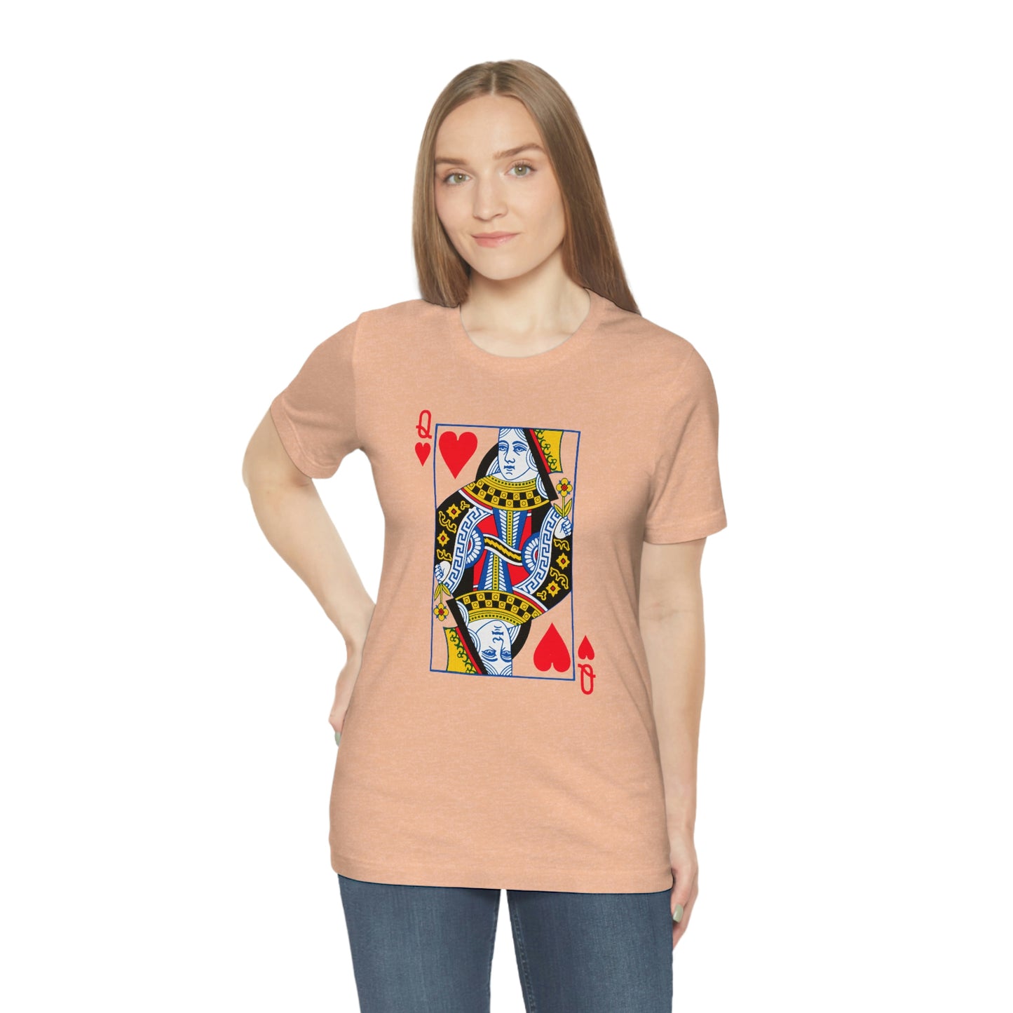 "Queen of Hearts" Unisex Jersey Short Sleeve Tee