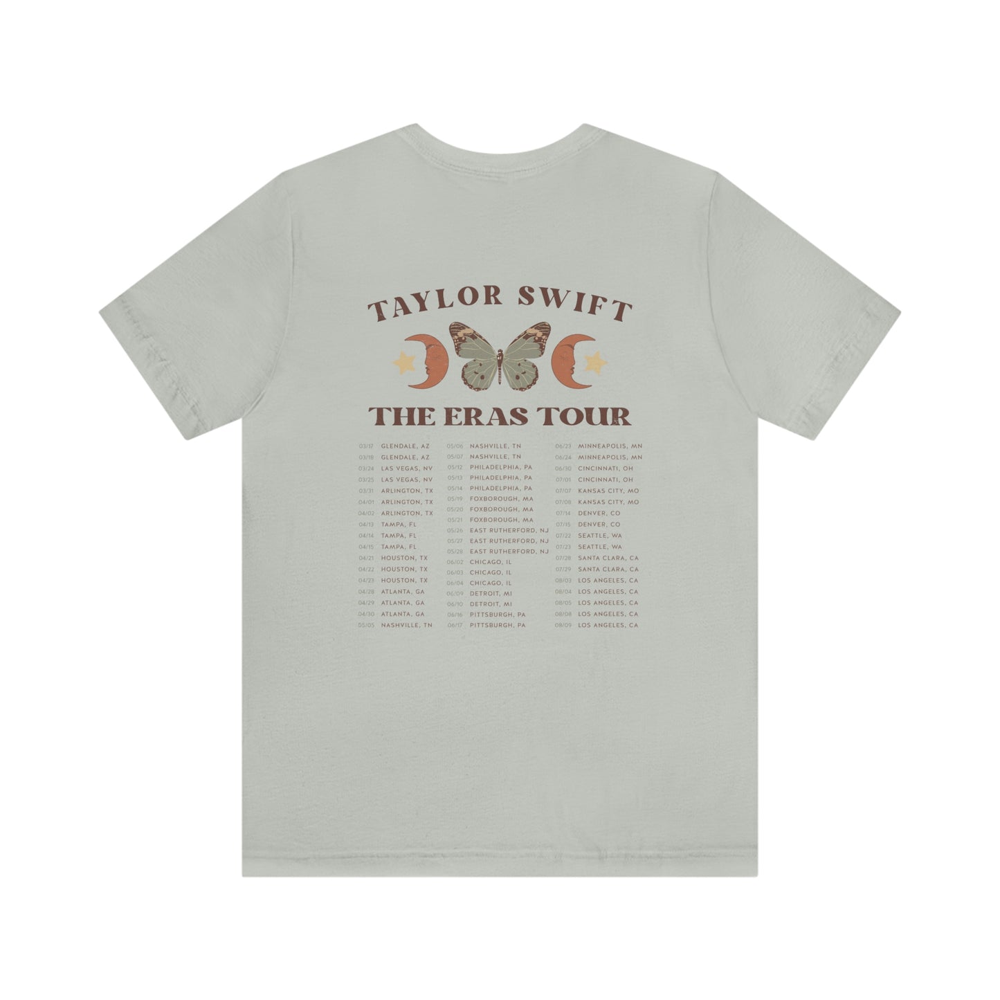 Taylor Swift Eras Tour 1989 Midnights Bella Canvas Unisex Jersey Short Sleeve Tee
