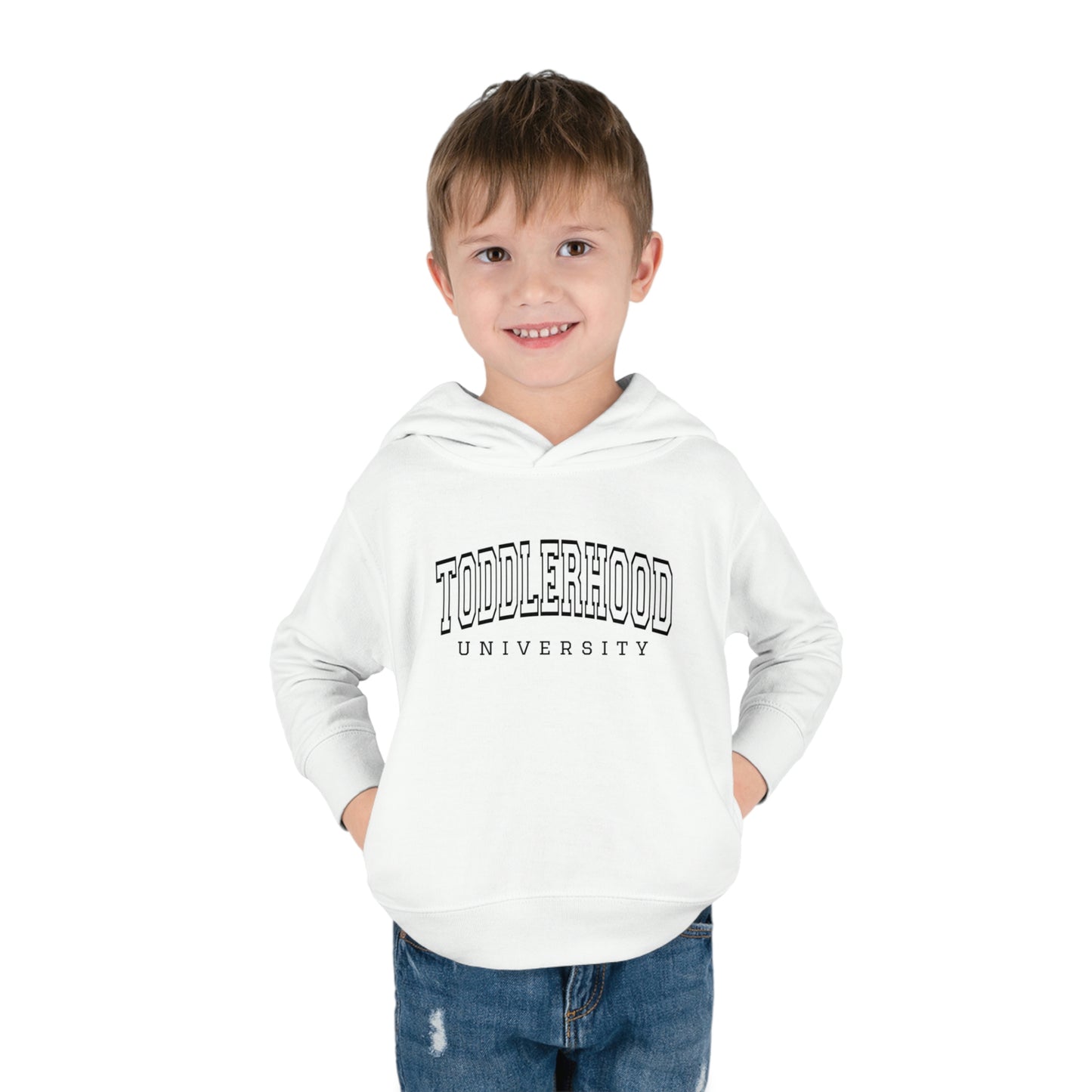 "Toddlerhood University" Toddler Pullover Fleece Hoodie (2T-6T)