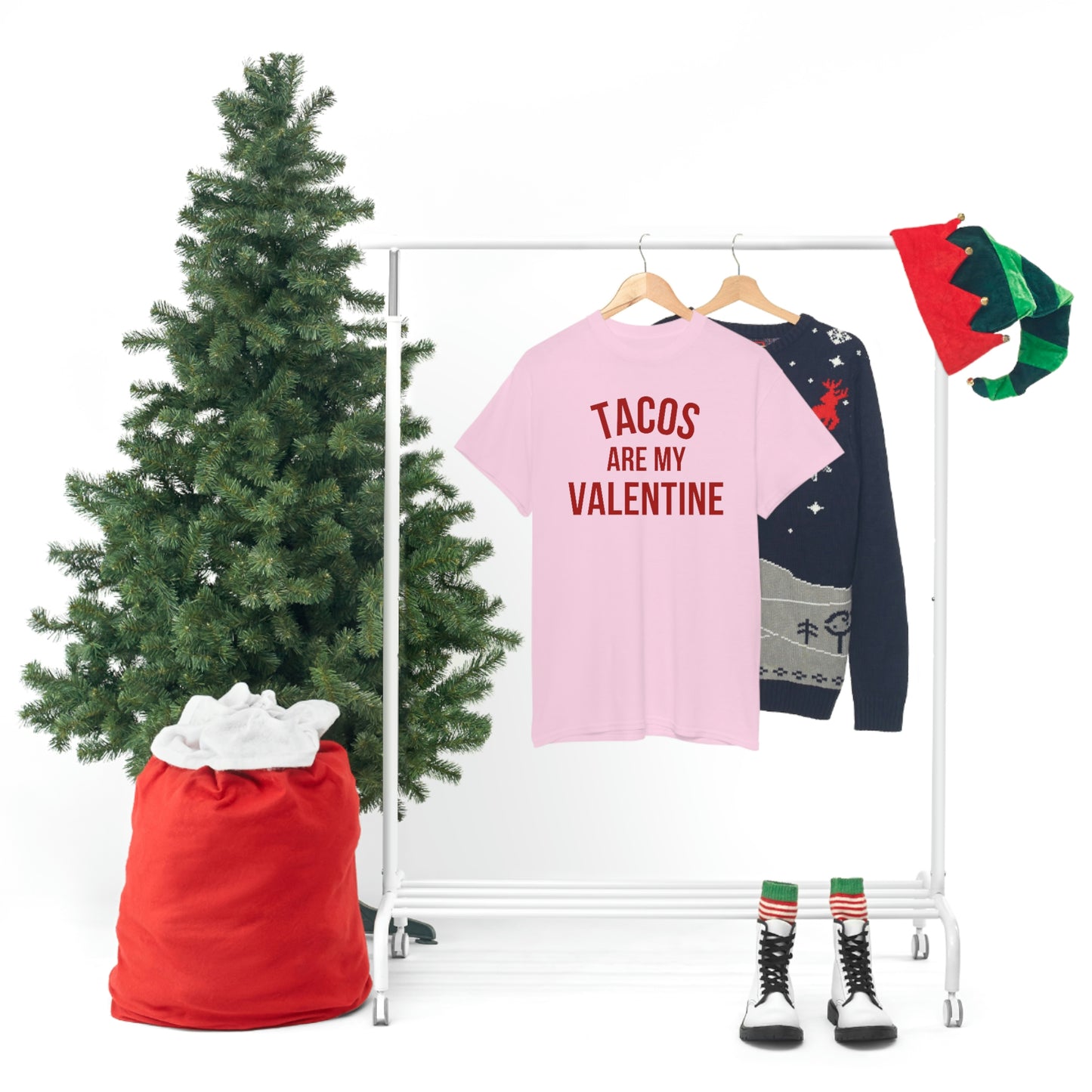 "Tacos are my Valentine" Unisex Heavy Cotton Tee
