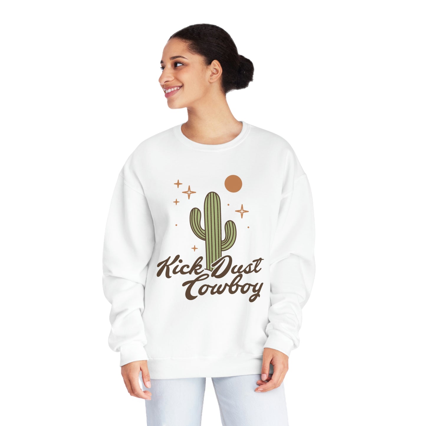 "Kick Dust Cowboy" Unisex NuBlend® Crewneck Sweatshirt