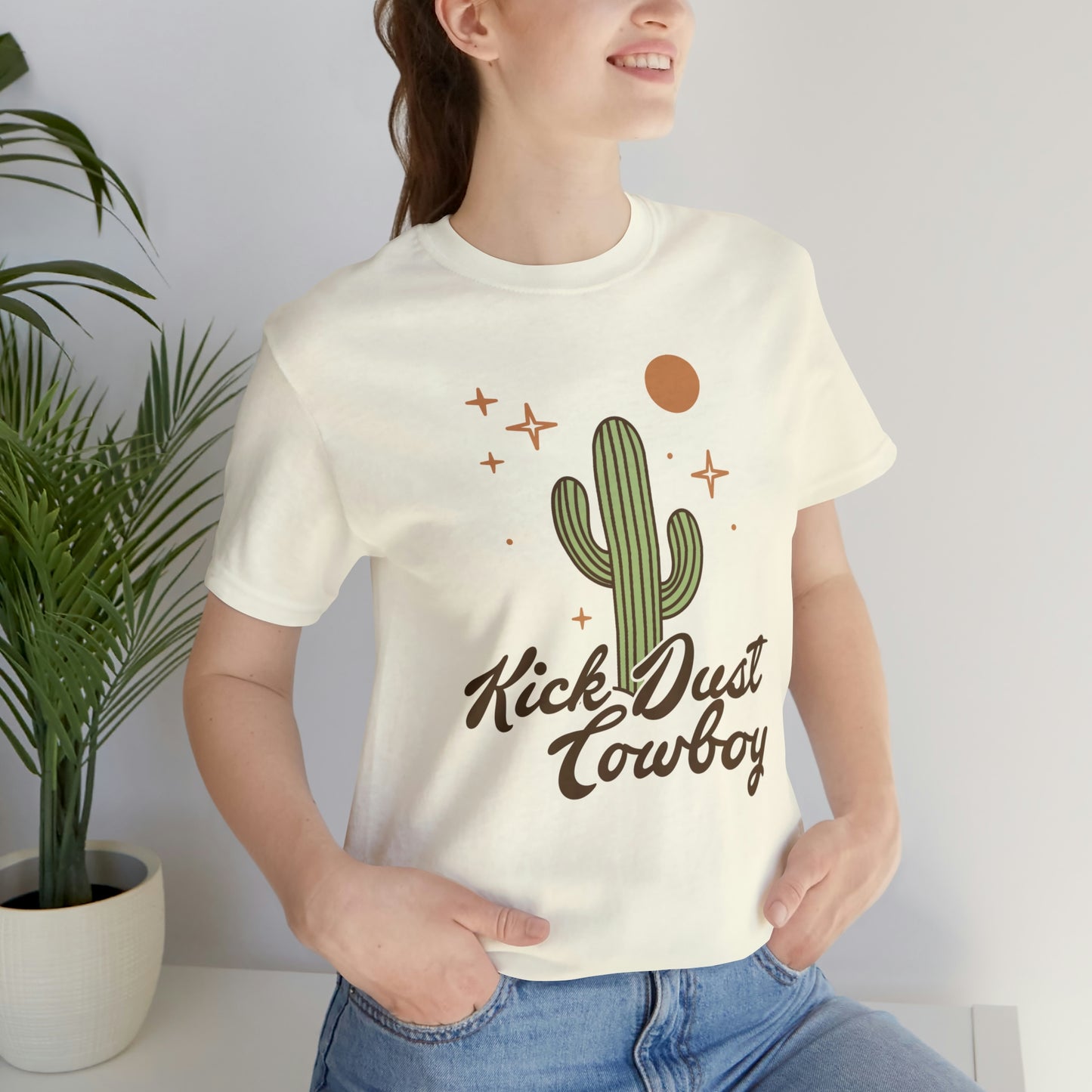 "Kick Dust Cowboy" Bella Canvas Short Sleeve Tee