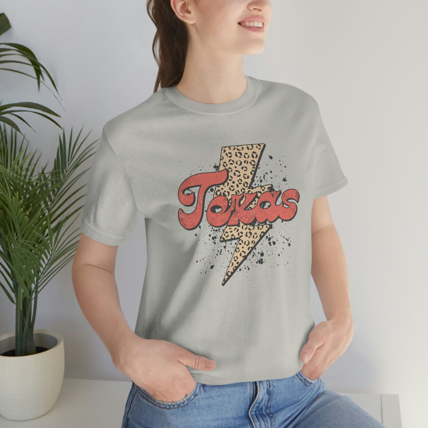 "Texas" Unisex Jersey Short Sleeve Tee (Bella Canvas 3001)