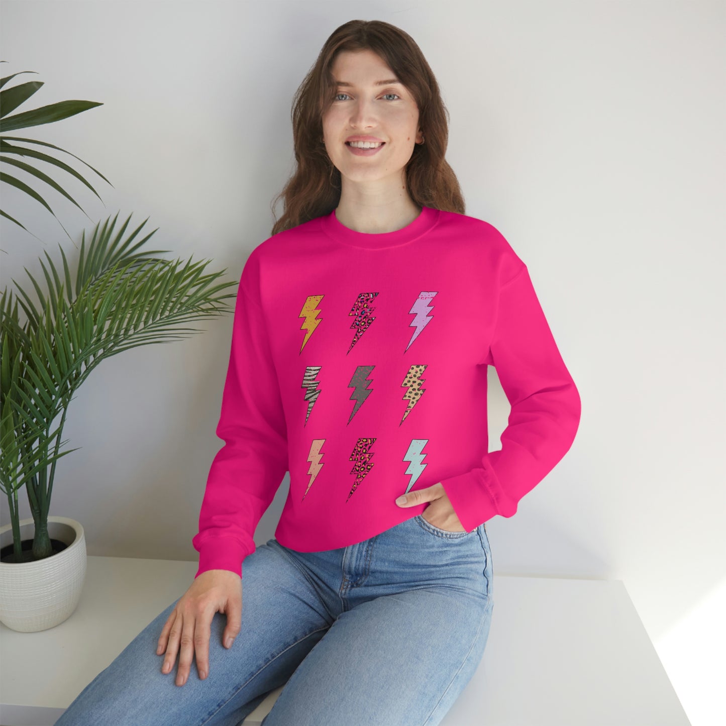 "Lightening Bolt" Unisex Heavy Blend™ Crewneck Sweatshirt