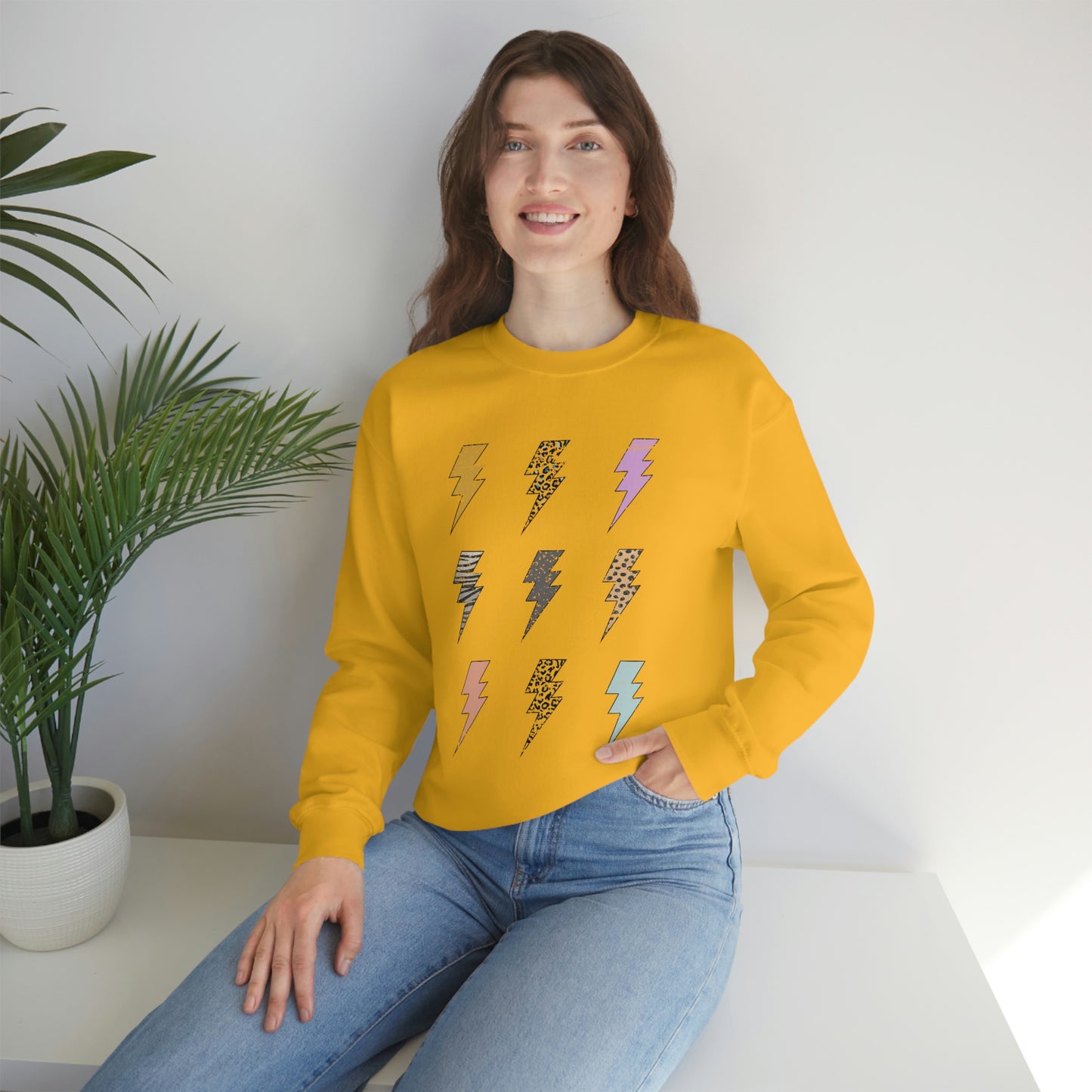 "Lightening Bolt" Unisex Heavy Blend™ Crewneck Sweatshirt