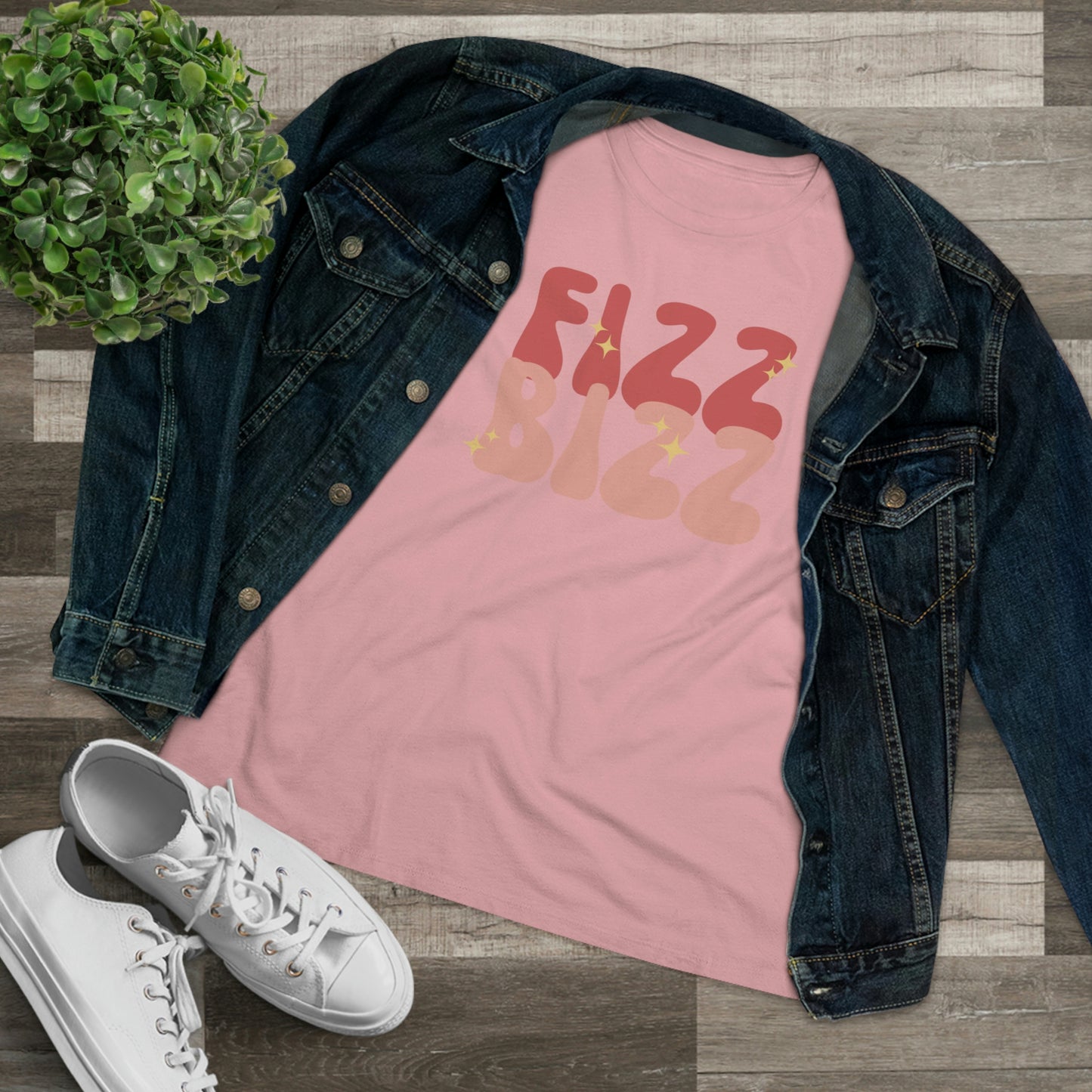 "Fizz Bizz" Bella Canvas 6400 Women's Premium Tee