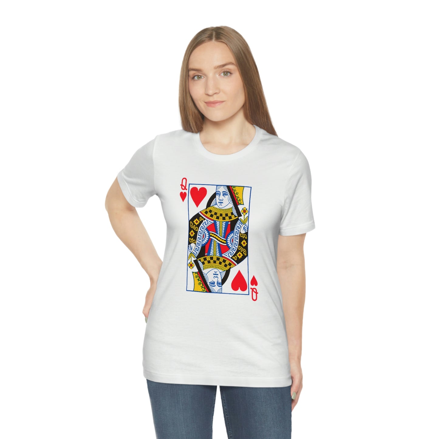 "Queen of Hearts" Unisex Jersey Short Sleeve Tee