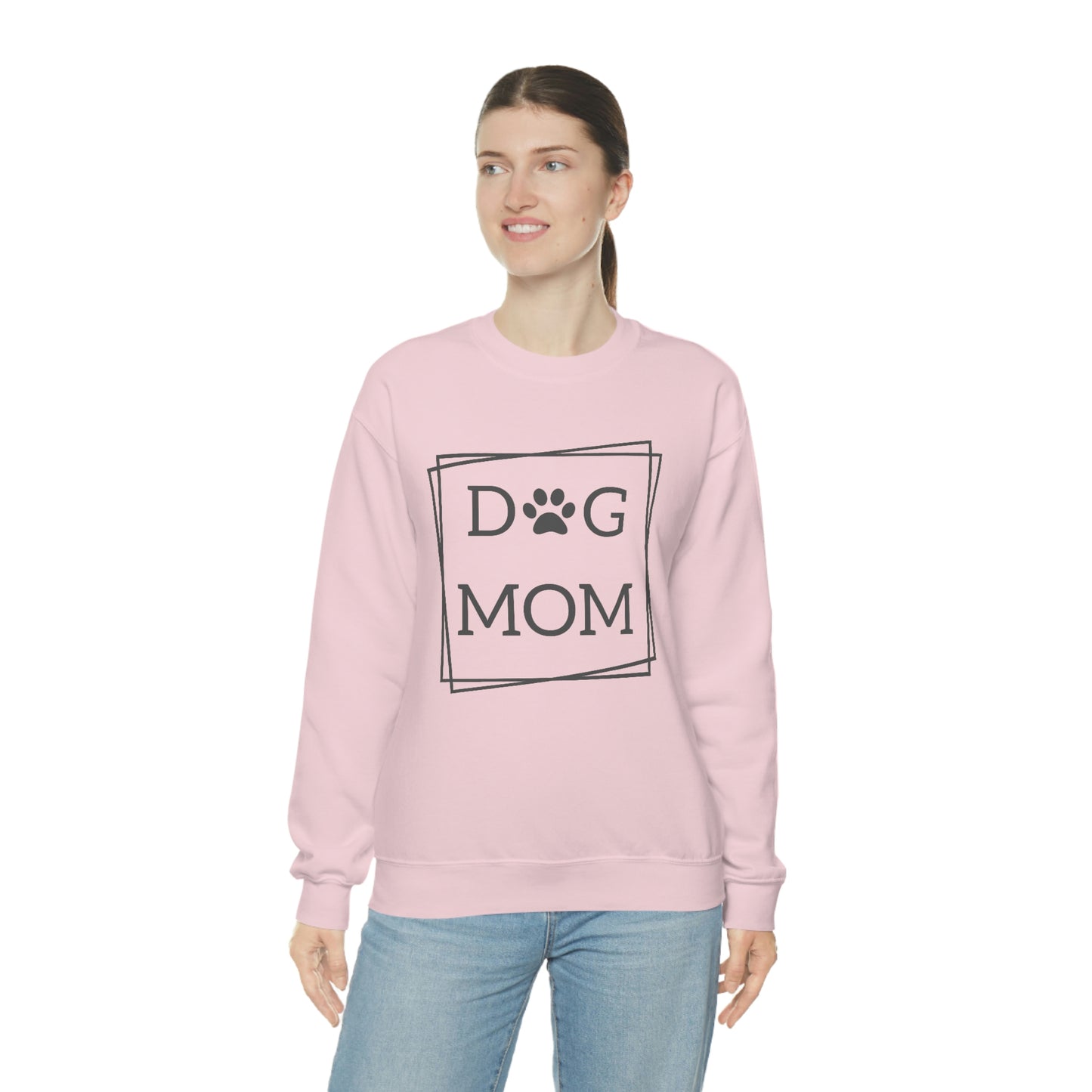 "Dog Mom" Unisex Heavy Blend™ Crewneck Sweatshirt