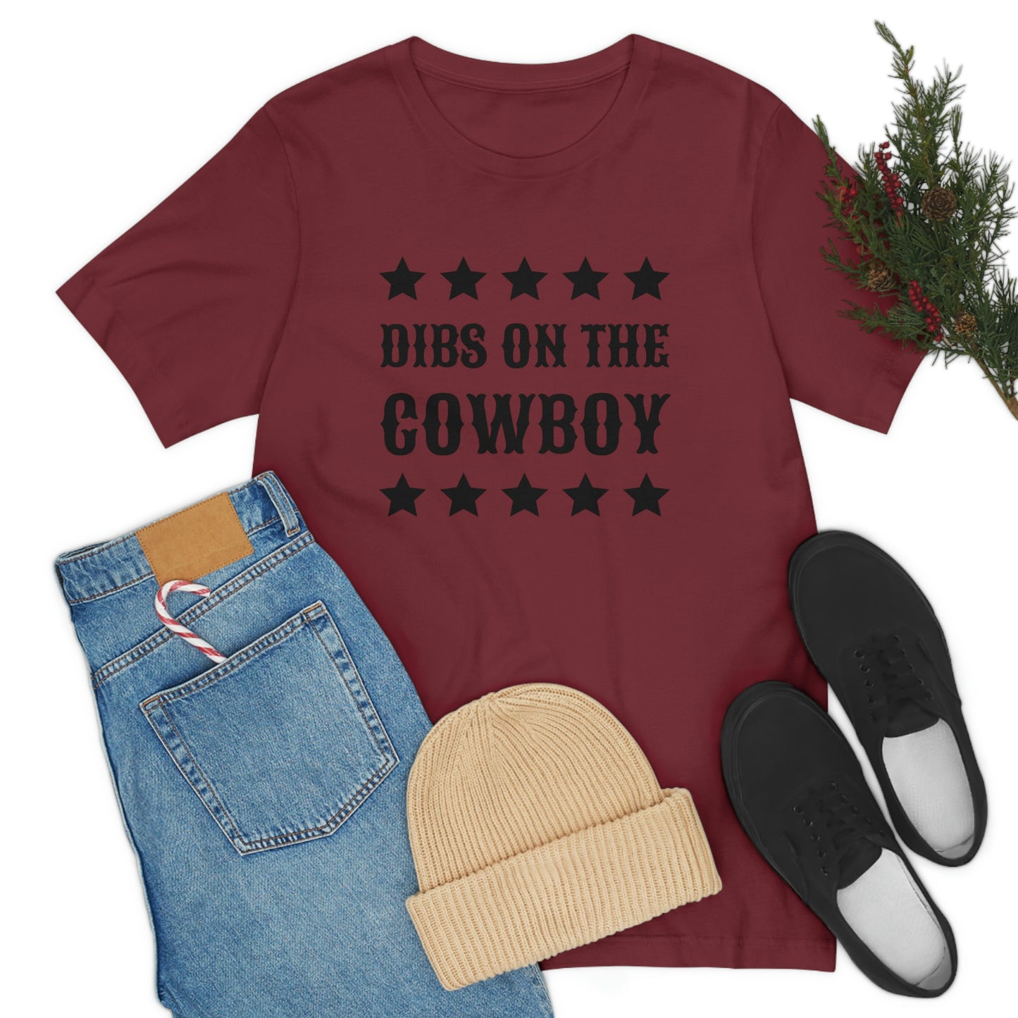 "Dibs on the Cowboy" Unisex Jersey Short Sleeve Tee