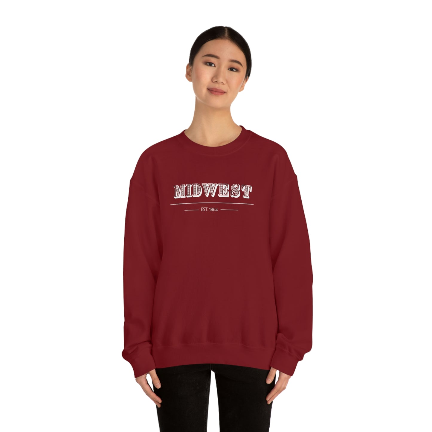 "Midwest" Unisex Heavy Blend™ Crewneck Sweatshirt