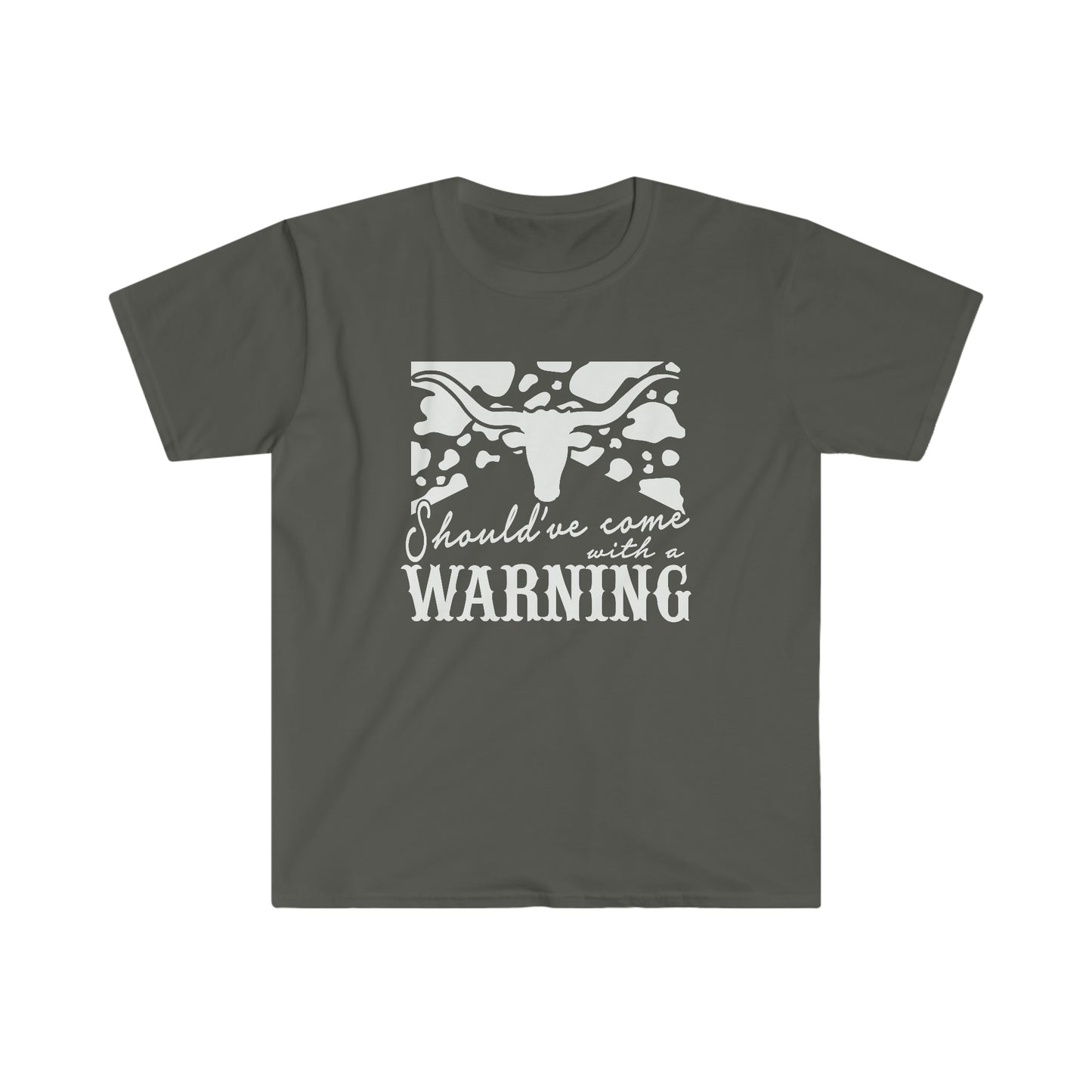 "Should've Come with a Warning" Unisex Heavy Cotton Tee