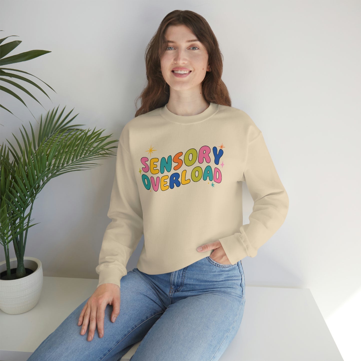 "Sensory Overload" Unisex Heavy Blend™ Crewneck Sweatshirt