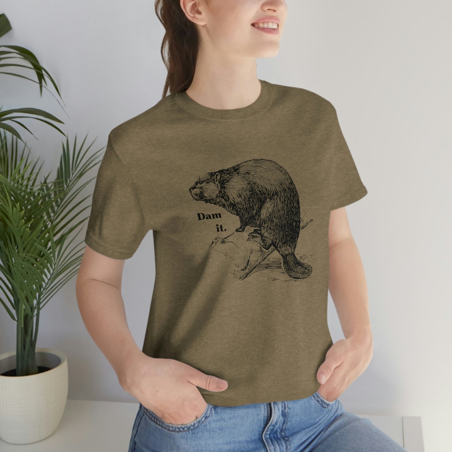"Dam it" Bella Canvas Graphic Short Sleeve Tee