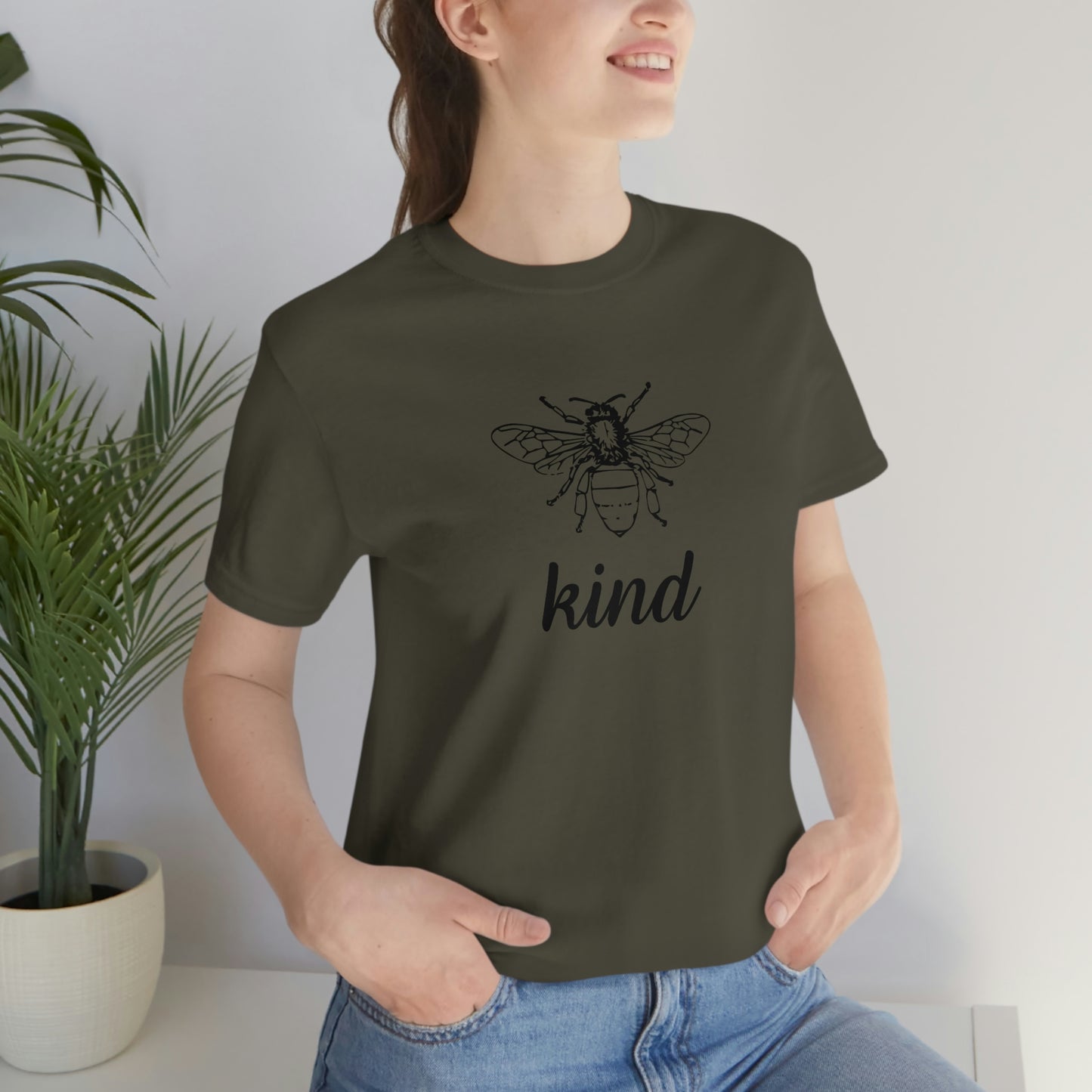 "Bee Kind" Unisex Jersey Short Sleeve Tee