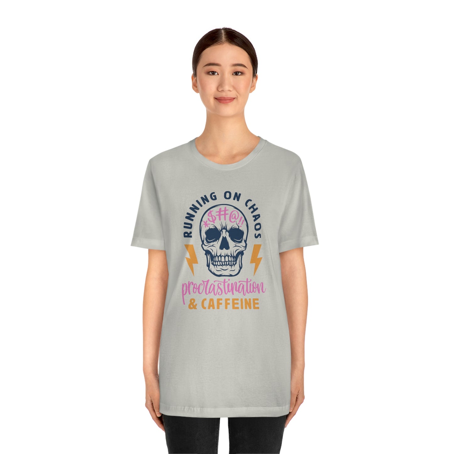 "Chaos and Caffeine" Unisex Jersey Short Sleeve Tee
