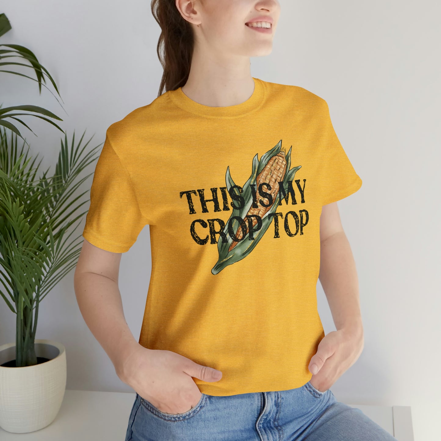 "Crop Top" Bella Canvas Unisex Short Sleeve Tee