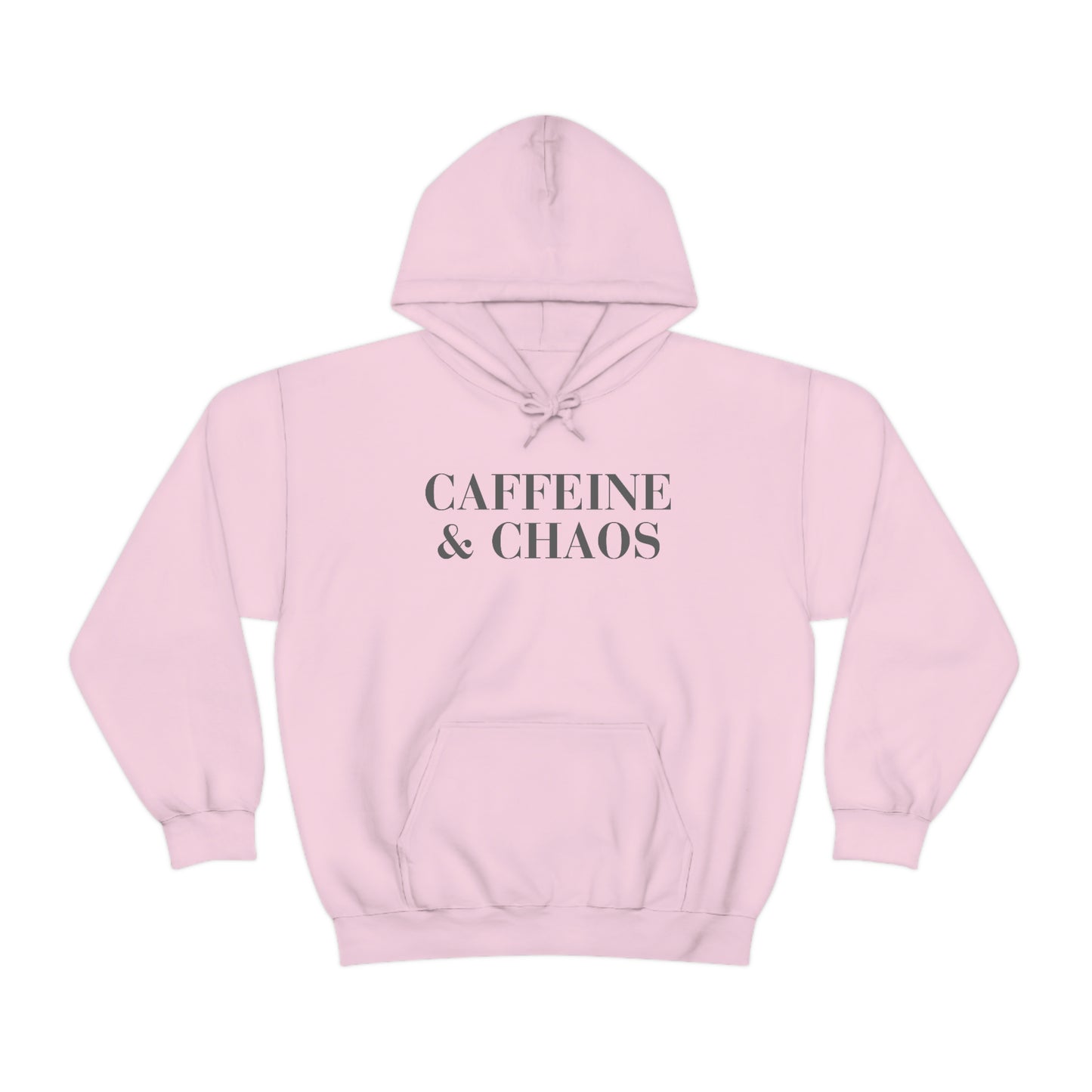 "Caffeine and Chaos" Unisex Heavy Blend™ Hooded Sweatshirt