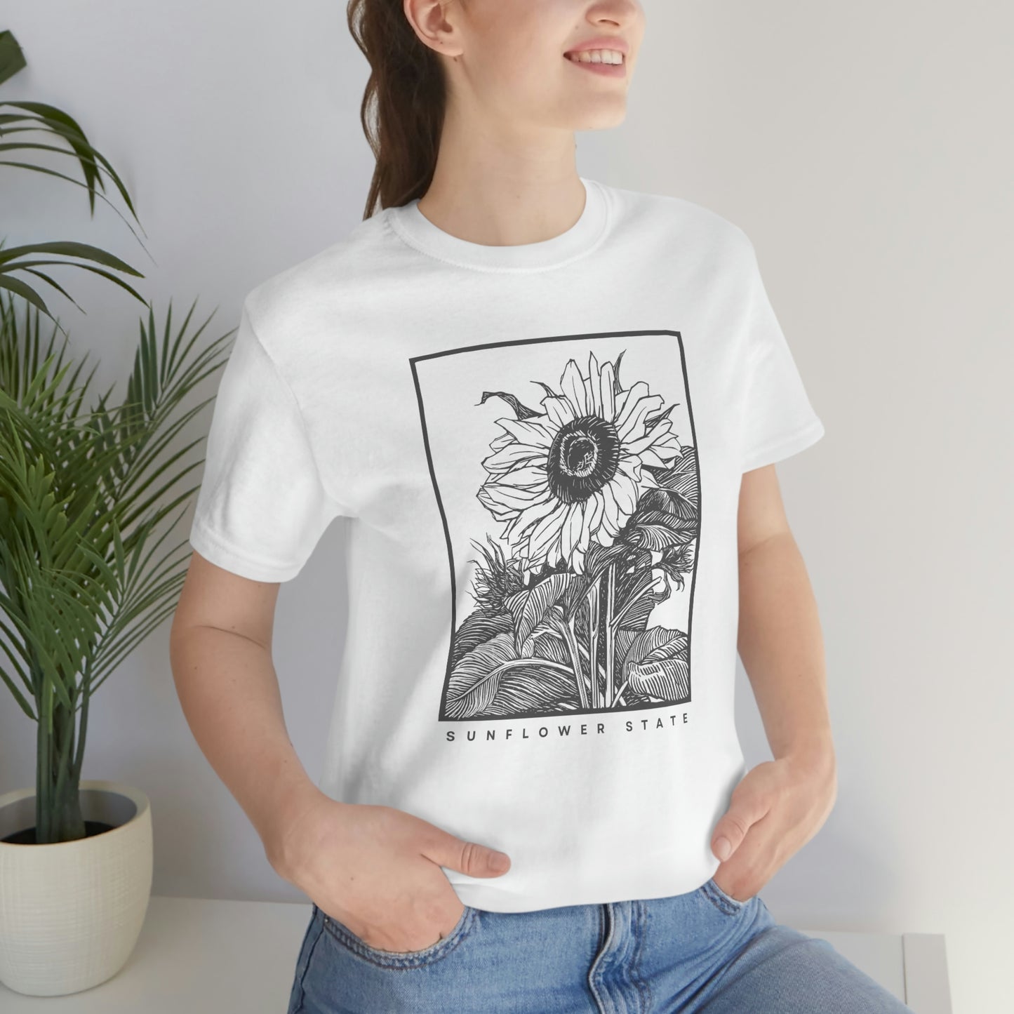 "Sunflower" Bella Canvas Unisex Jersey Short Sleeve Tee