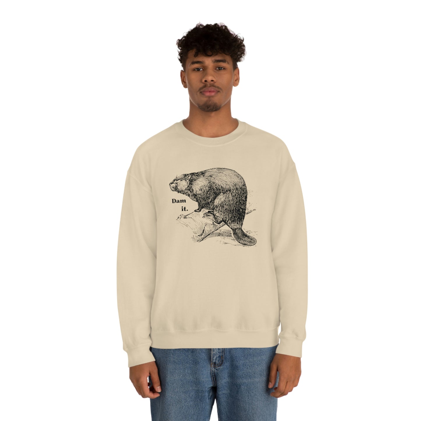 "Dam it" Gildan Graphic Crewneck Sweatshirt