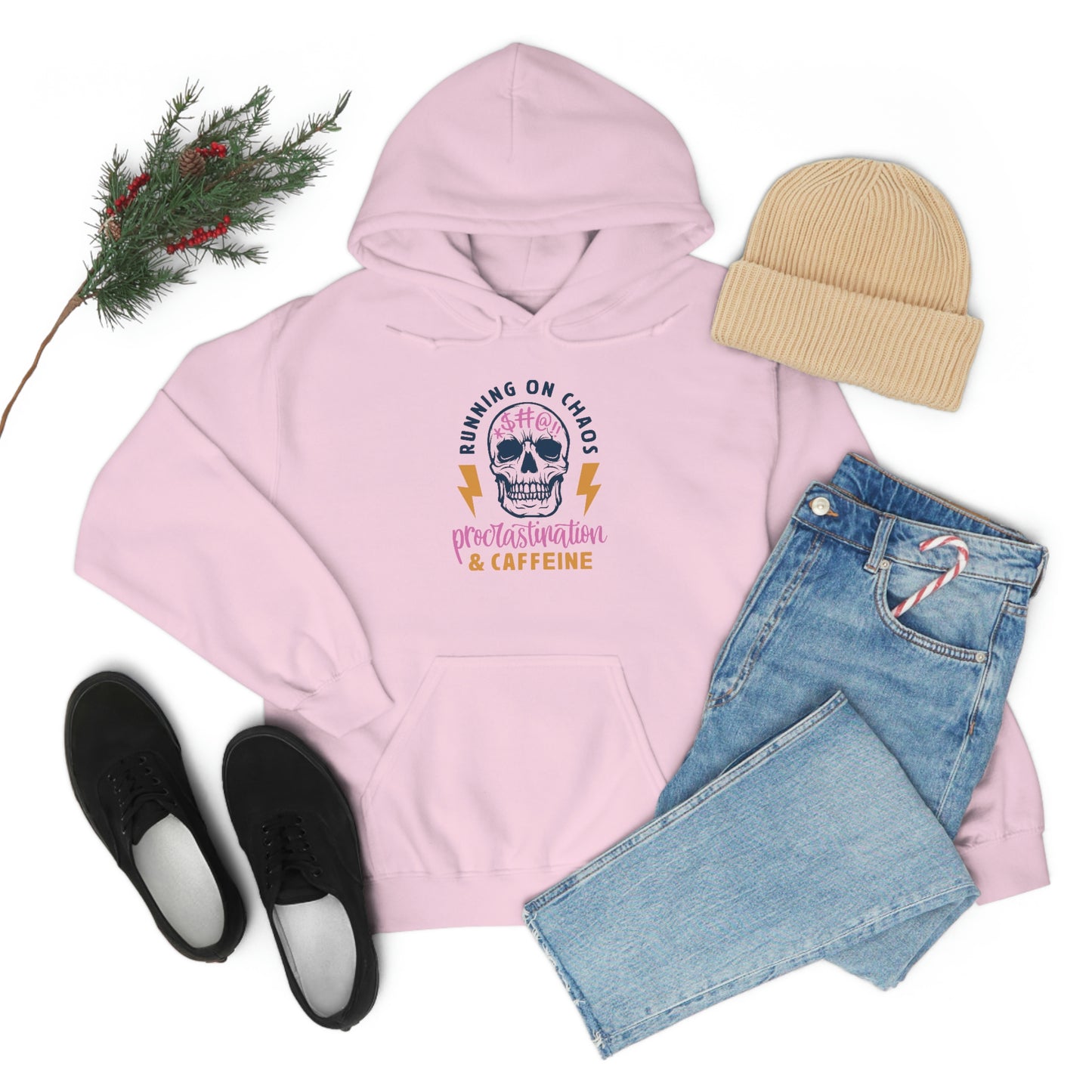 "Chaos and Caffeine" Unisex Heavy Blend™ Hooded Sweatshirt